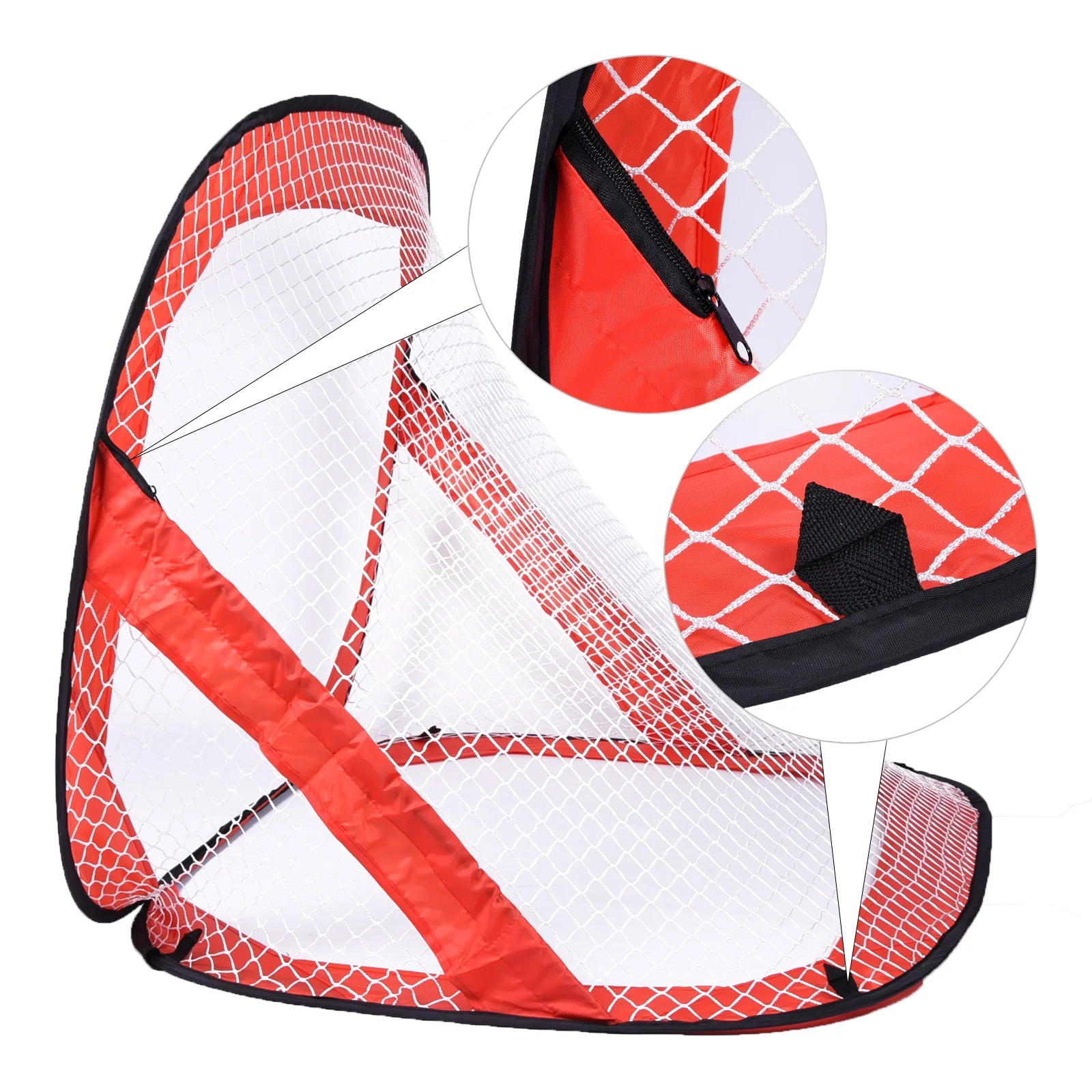 Kapler Fussballtor Pop-up-90x60x60cm Rot - Image 3
