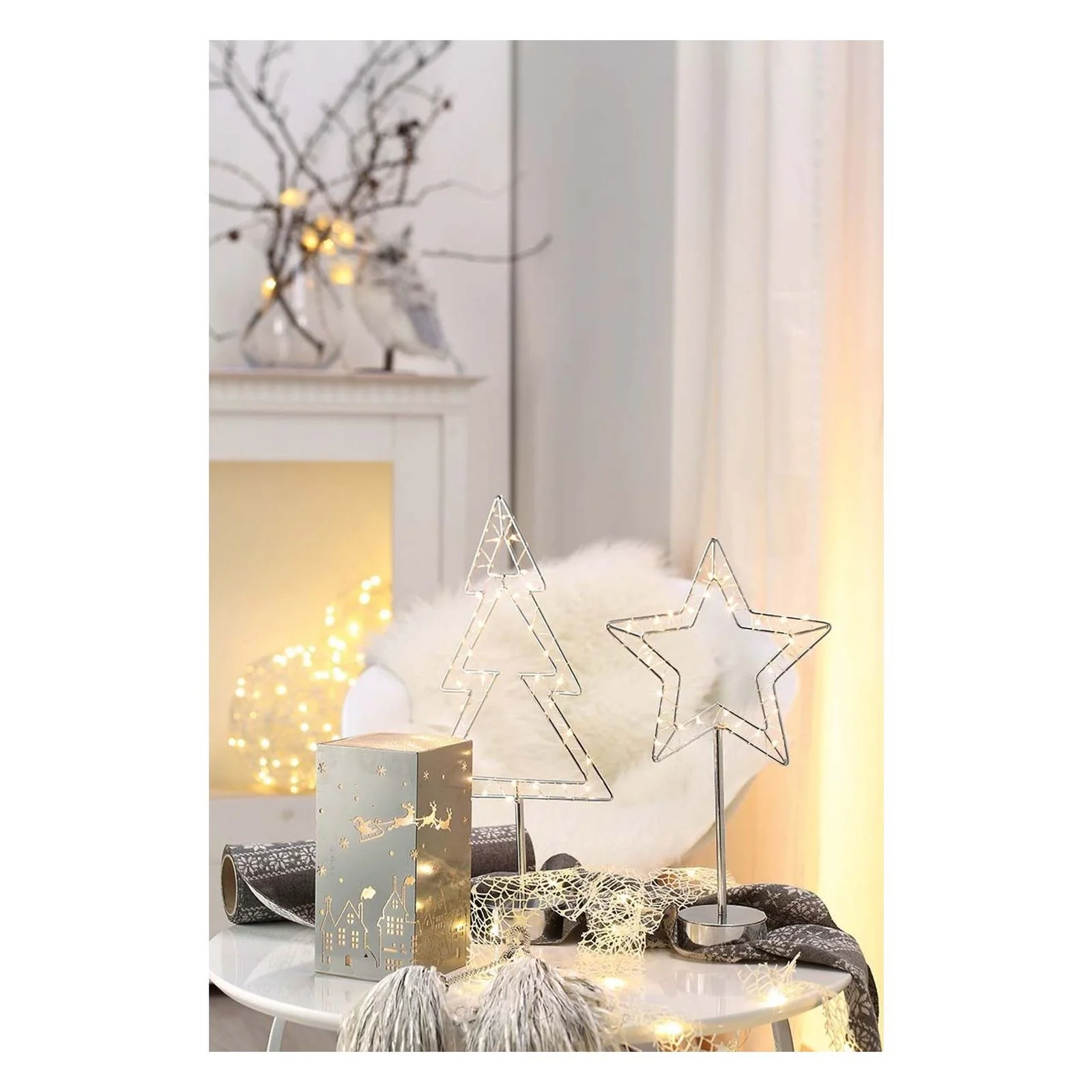 Hellum LED-Metall Quader 5tlg. Weihnachtsmann ww 520521 - Image 2