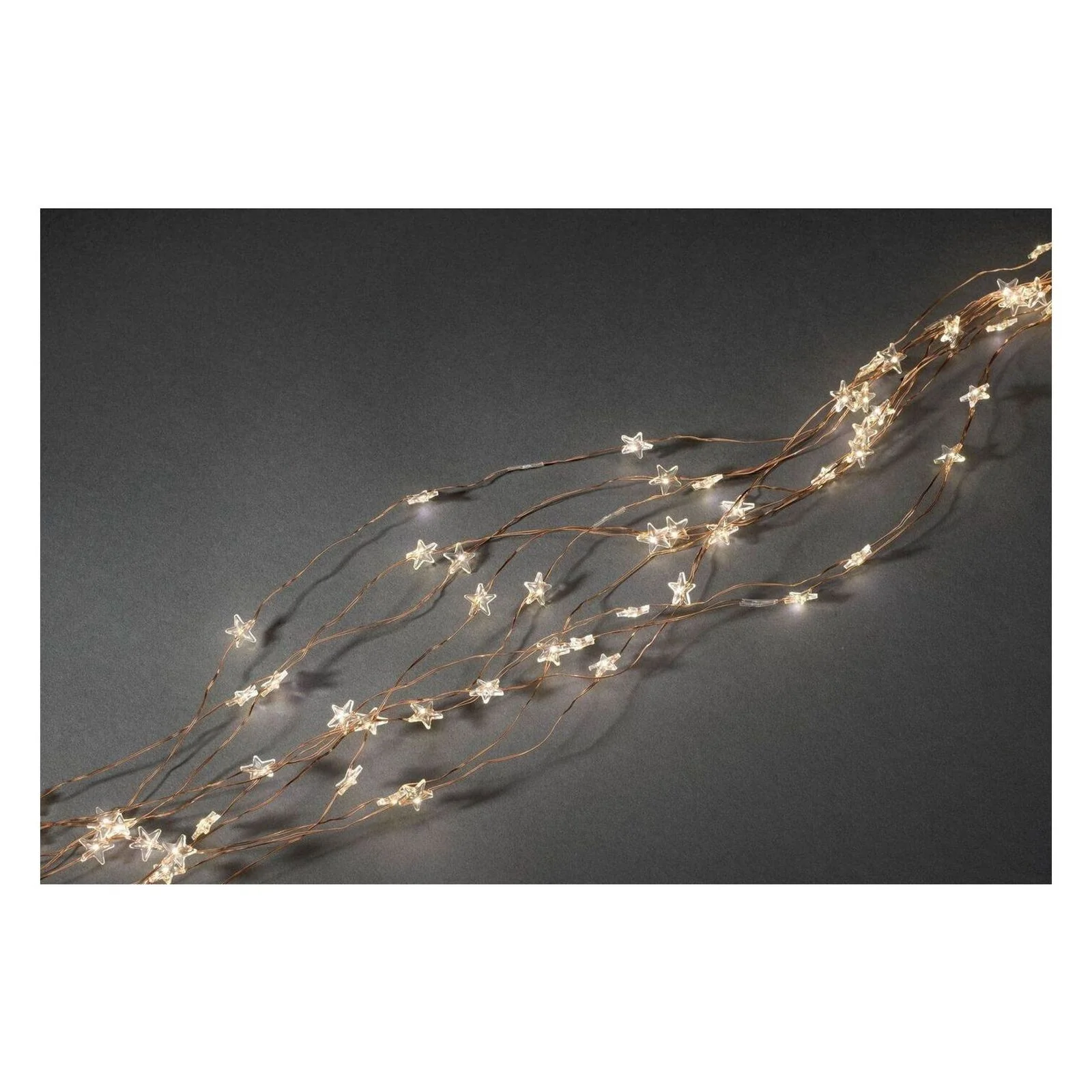 Konstsmide 6371-160 LED-Lametta Sterne Transparent - Image 2