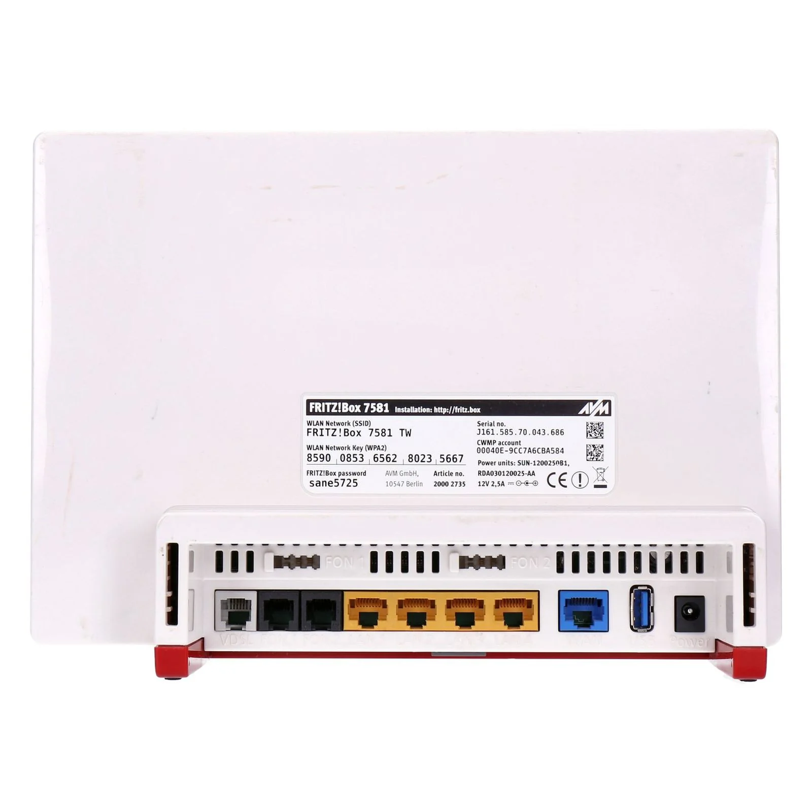 AVM FRITZ!Box 7581 W-Lan Router - Image 4