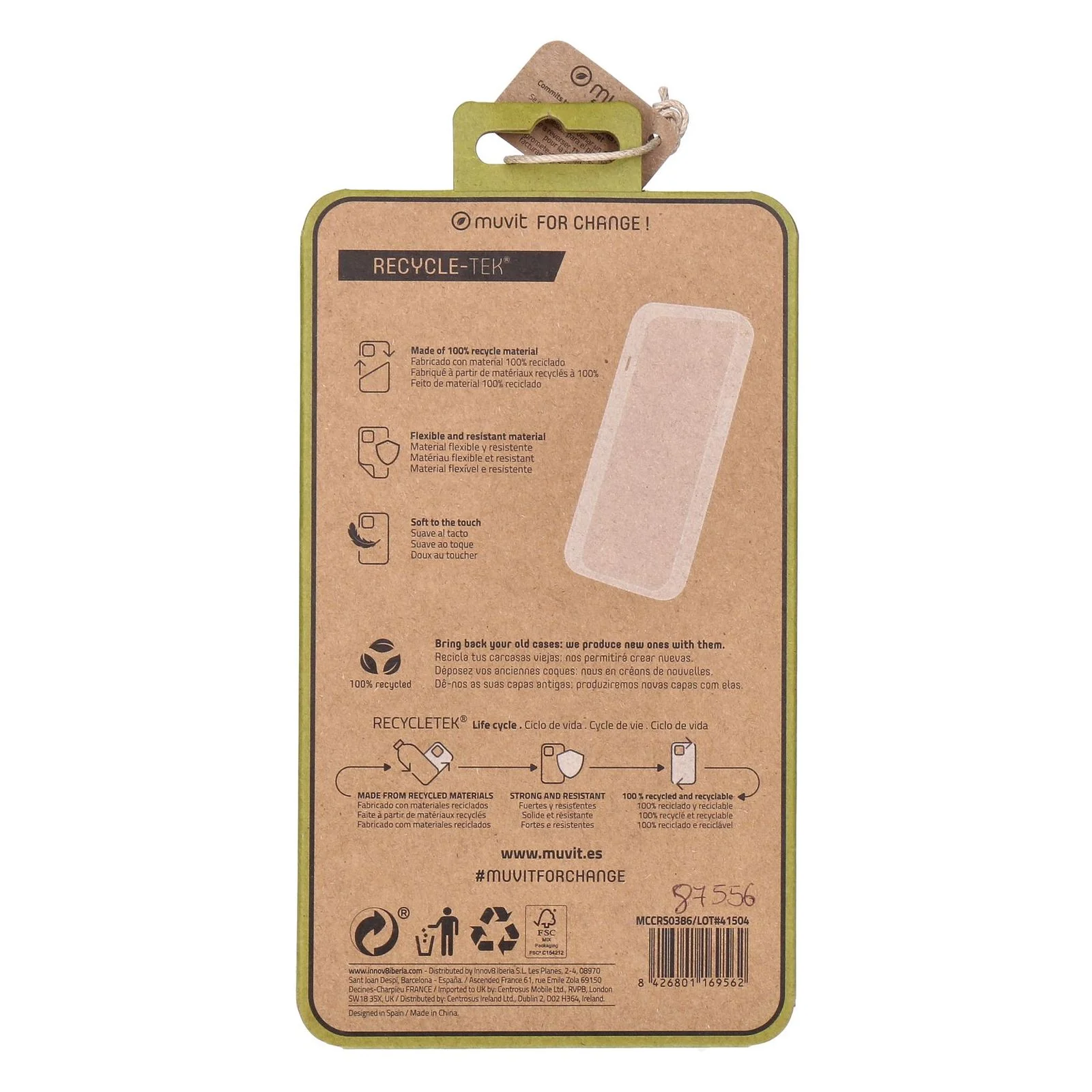 Muvit Samsung Galaxy S23 5G Silicon Case Transparent - Image 2