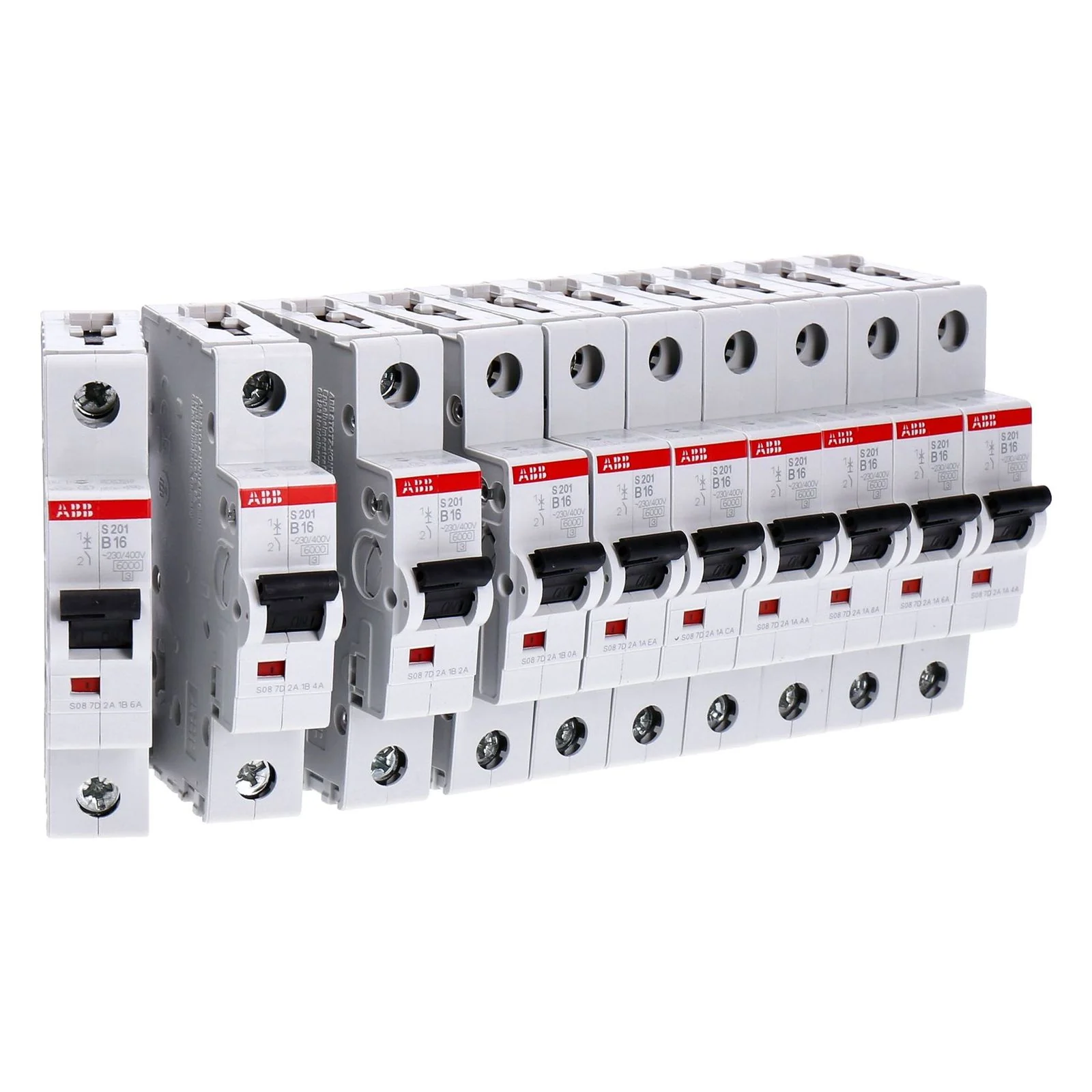 10x ABB S201-B16 Sicherungsautomat B-Char., 6 kA, 16 A, 1P