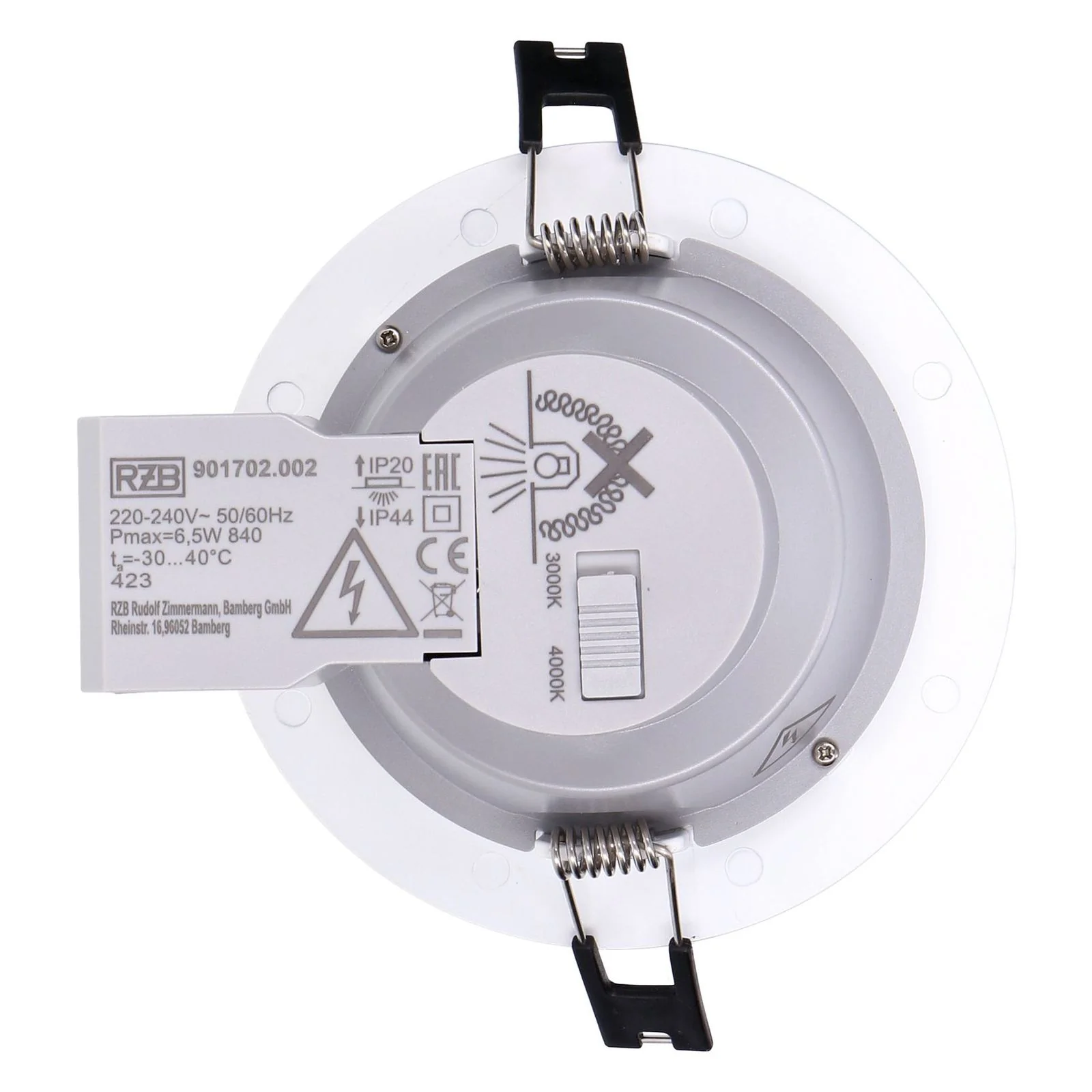 RZB LED-Deckeneinbaustrahler Arelo 6 5W 700lm 840 weiß - Image 5