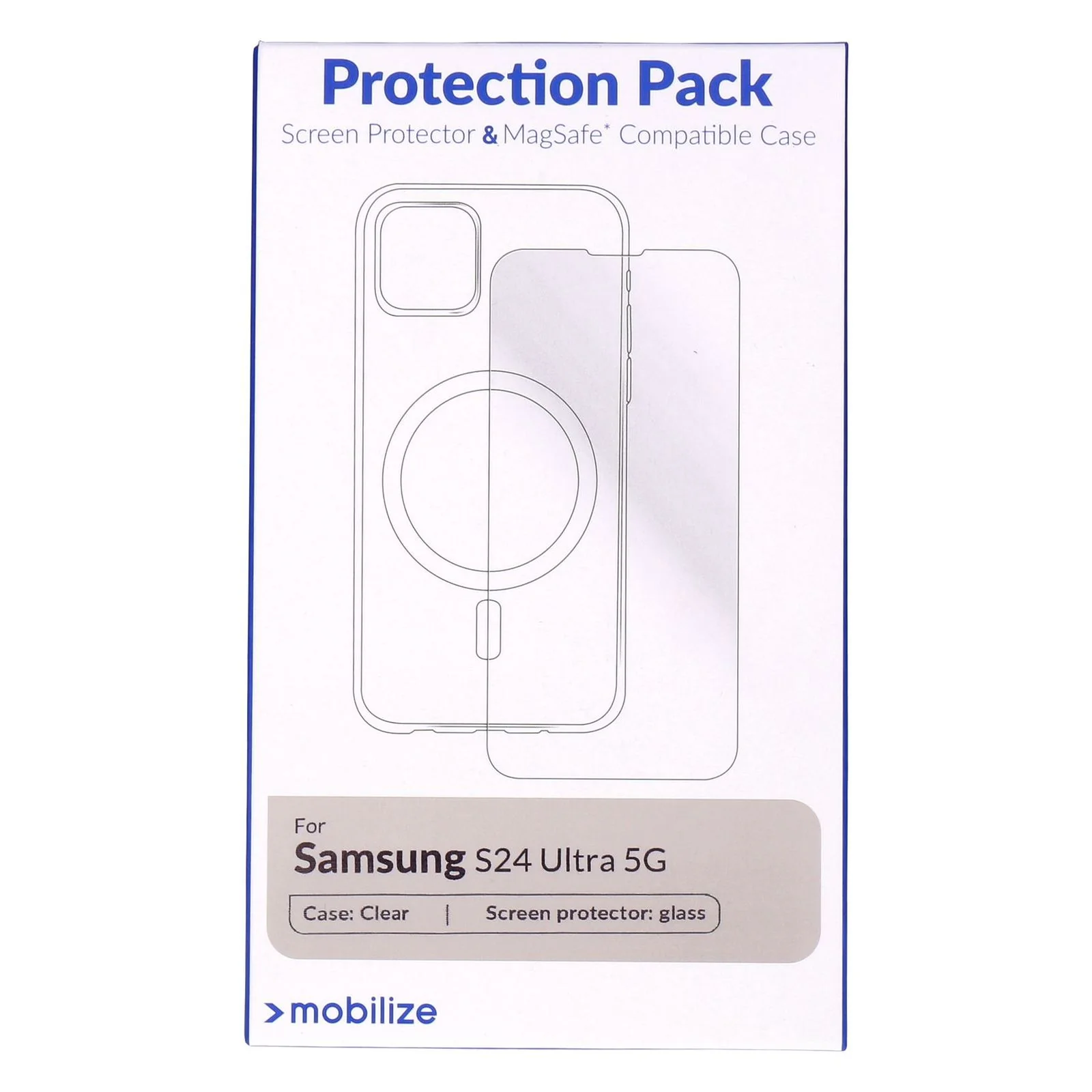 Mobilize Protection Pack Screen Protector & MagSafe Clear Case für Samsung Galaxy S24 Ultra - Image 2