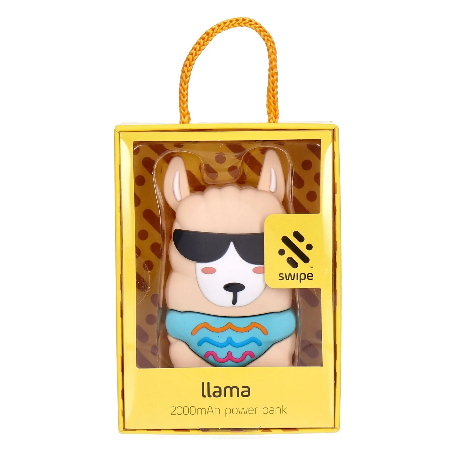 Swipe Lama Kollektion 3 Teile Set Design Powerbank 3-in-1 Ladekabel Ringhalter - Image 2