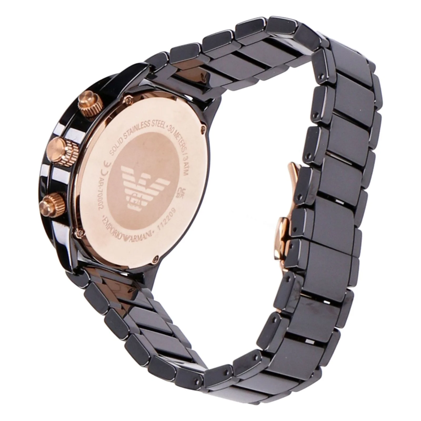 Emporio Armani Armbanduhr Herren schwarz - Image 3