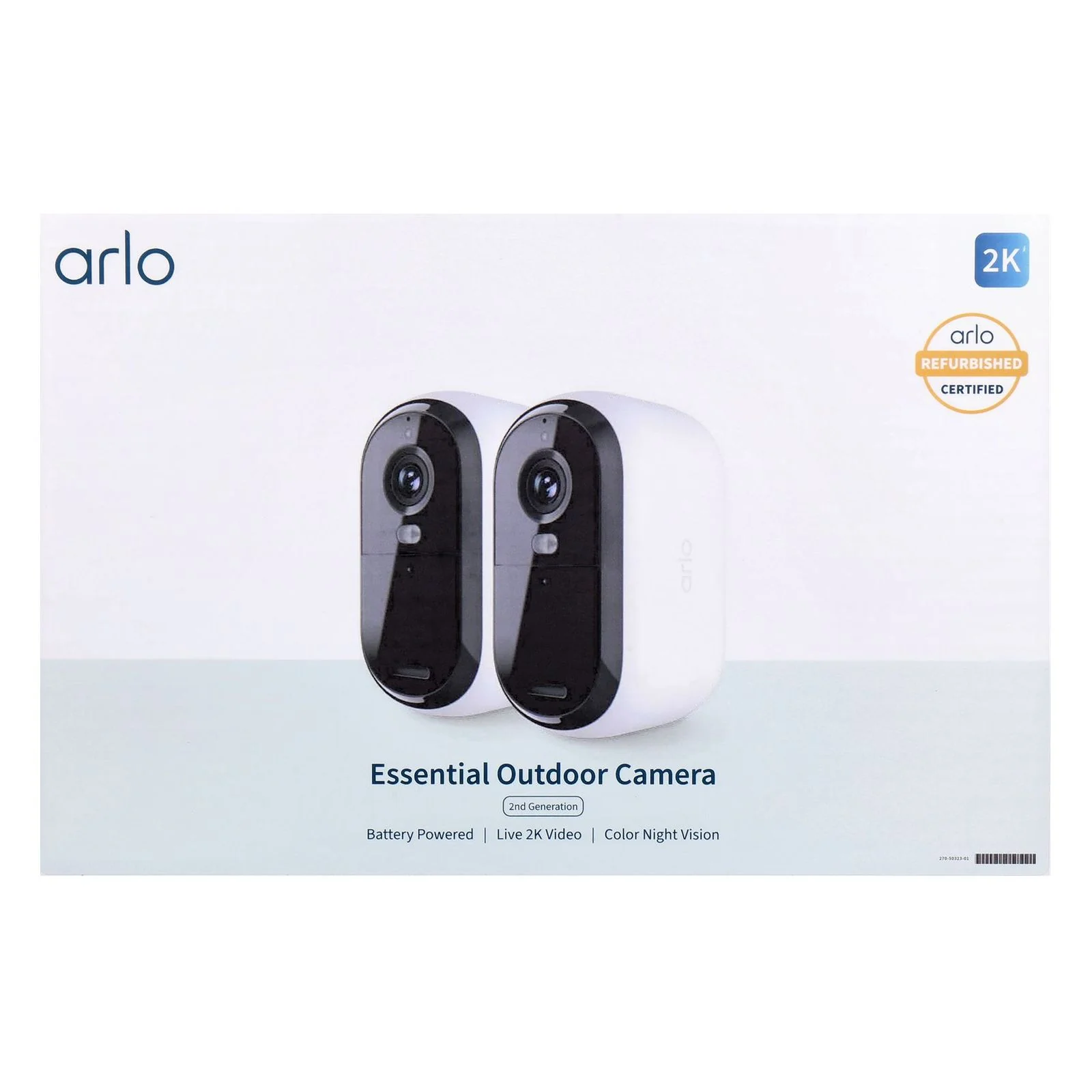 Arlo Essential 2K Outdoor Camera Set 2. Generation VMC3250-100NAR refurbished certified Version - Image 6