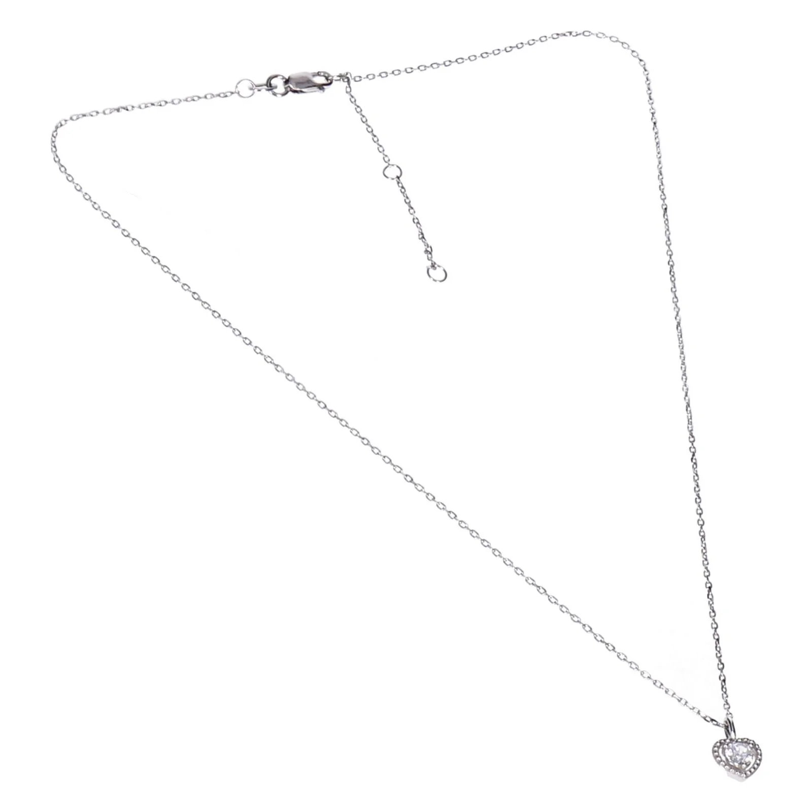 Eye Candy Halskette 925er Sterling Silber Herz Zirkonia Anhänger - Image 2