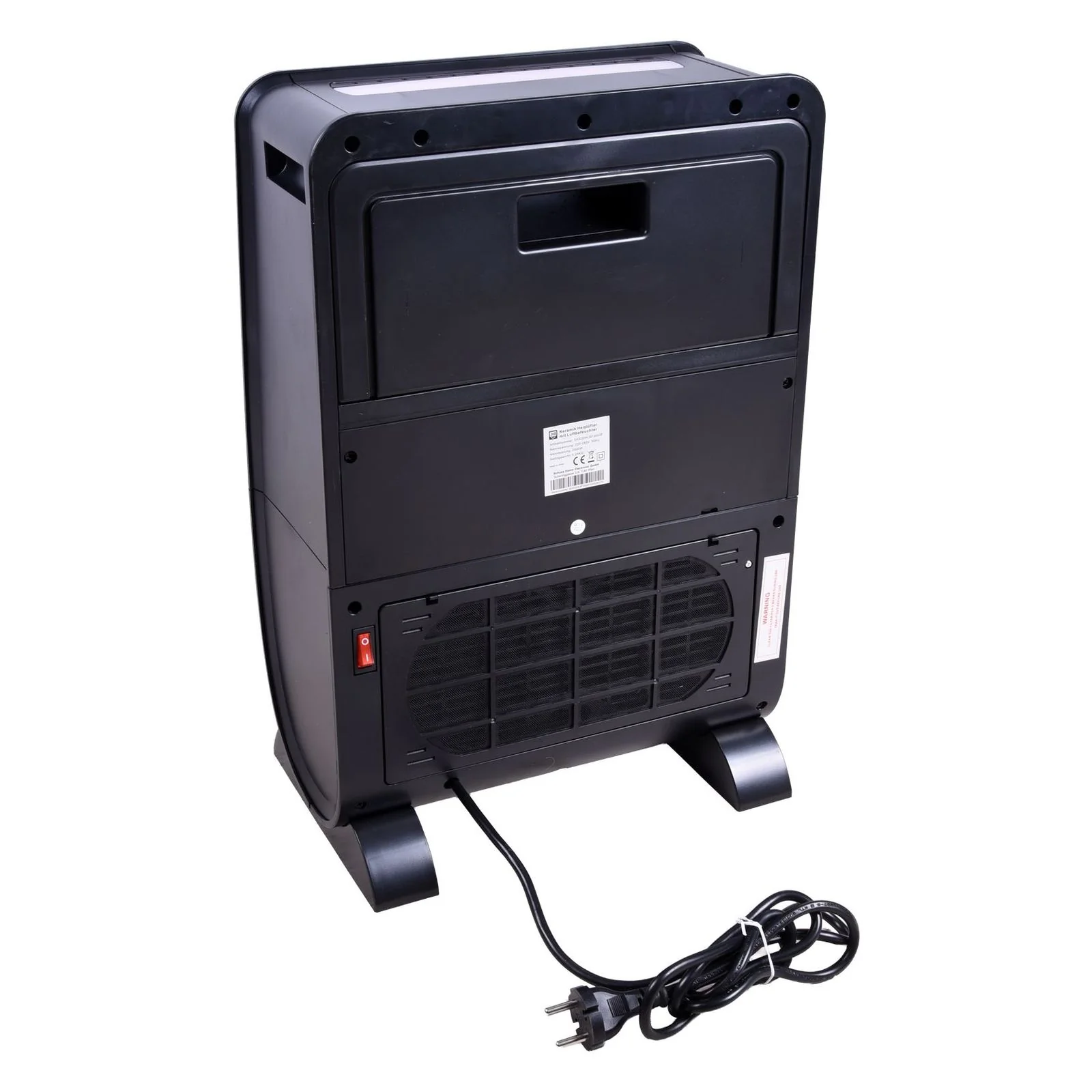 SHX Keramik-Heizer mit Kamineffekt schwarz 2000W 4-in-1-Funktion - Image 5