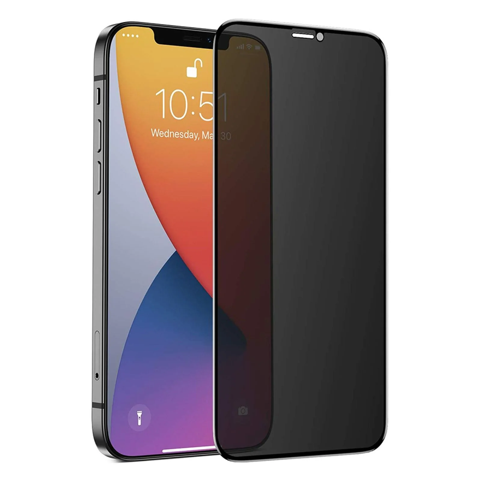 nevox NEVOGLASS 3D Privacy Curved Displayschutz passend für Apple iPhone SE (2022/2020), 7, 8