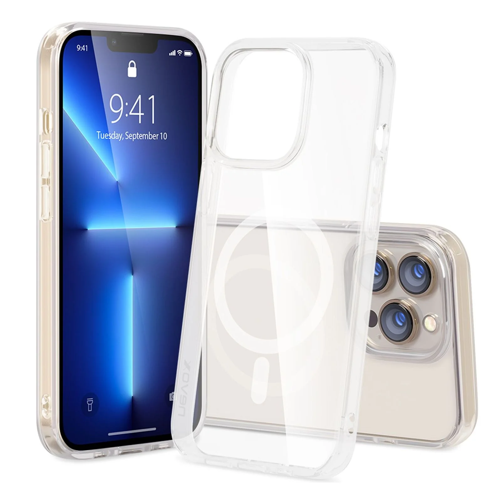 nevox StyleShell SHOCKFLEX Smartphone Hülle Transparent passend für Apple iPhone 16 Pro