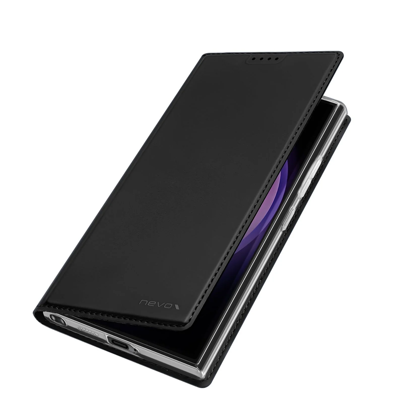 nevox VARIO Series Handy Klapphülle Schwarz passend für Samsung Galaxy S25 Ultra