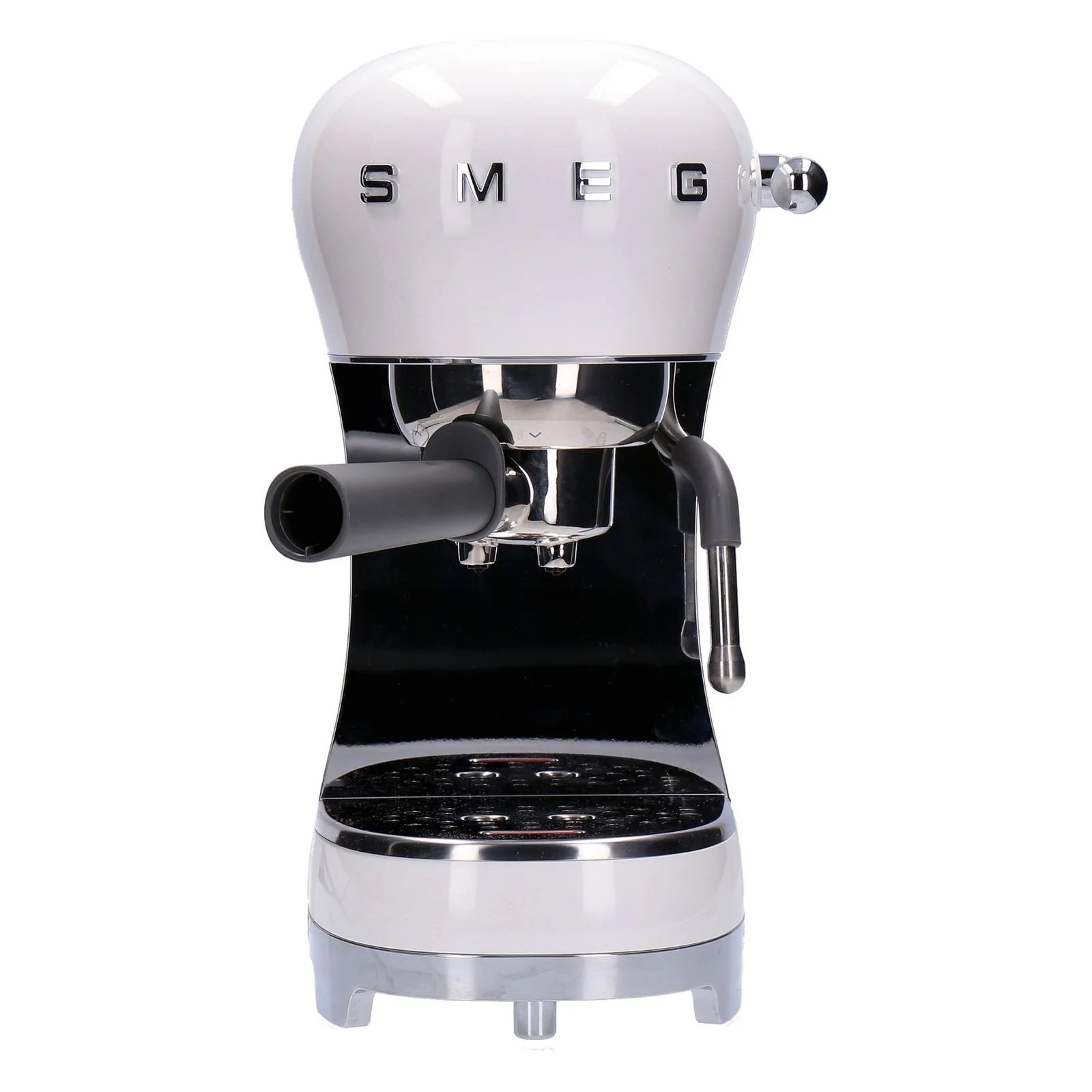 Smeg ECF02WHEU Siebträger Espresso-Kaffeemaschine 50's Retro Style weiß