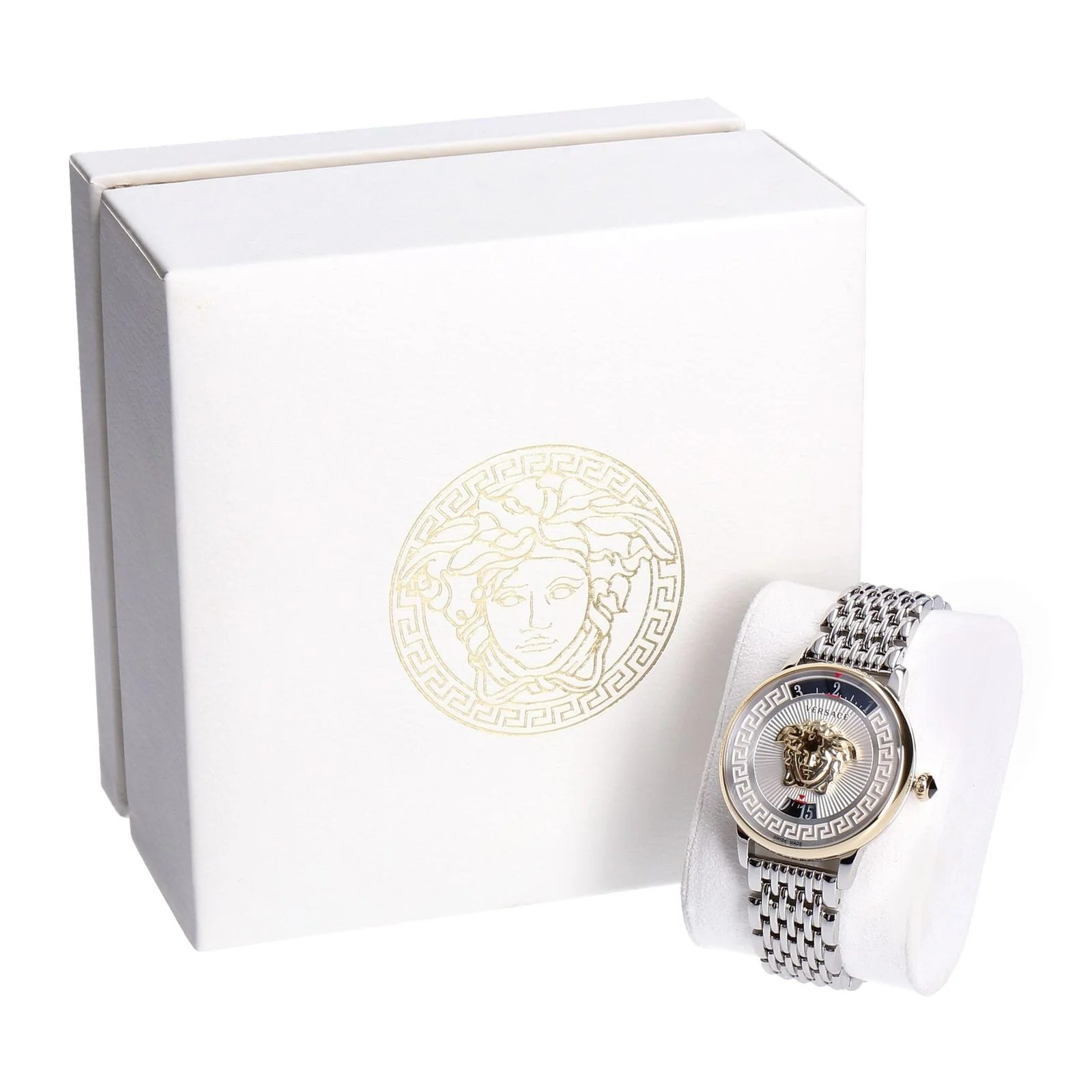Versus Versace Damen Armbanduhr Medusa Silber