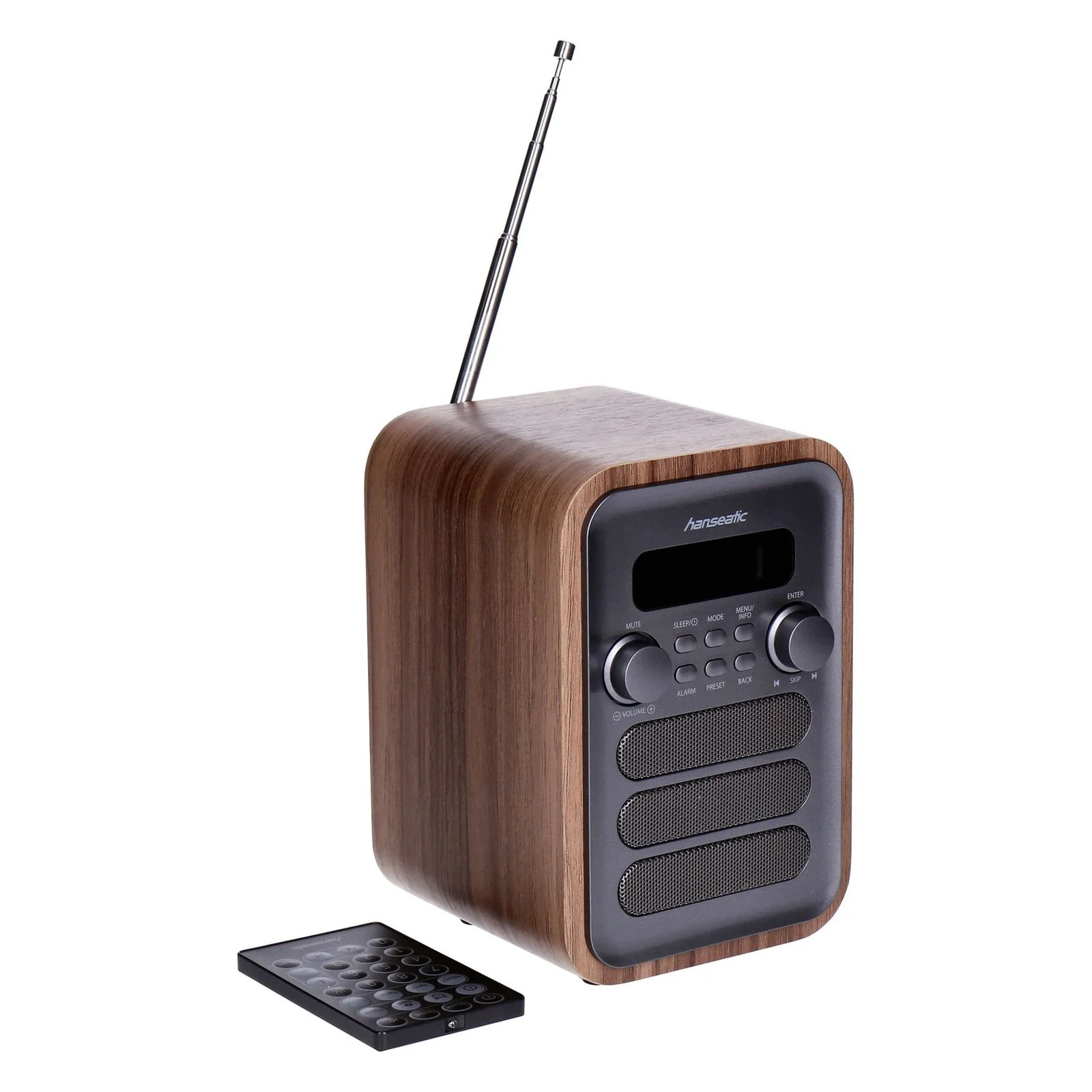 Hanseatic HRA-23G Digitalradio (DAB) (3,5 W) Grau/Braun - Image 2