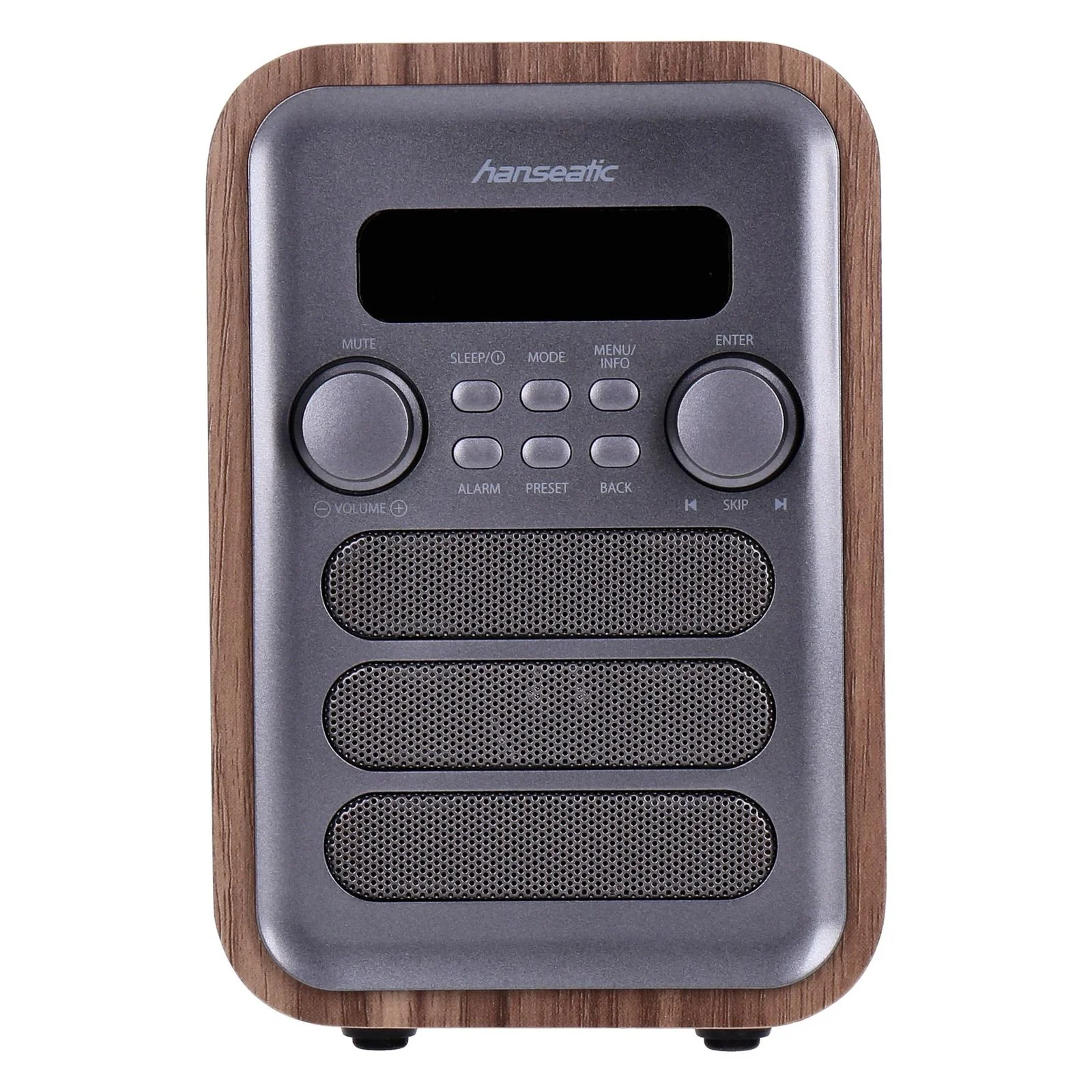 Hanseatic HRA-23G Digitalradio (DAB) (3,5 W) Grau/Braun - Image 3