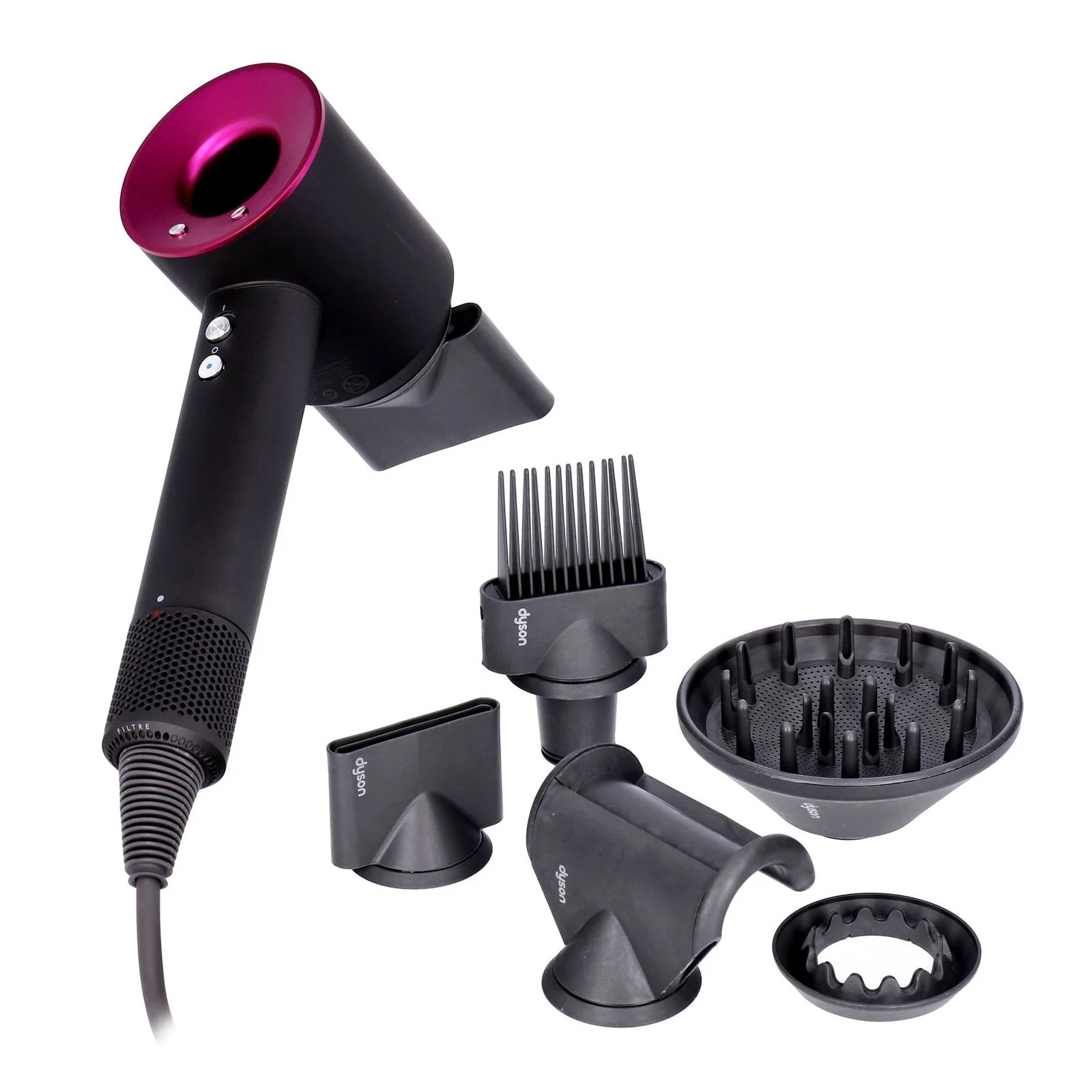 Dyson Supersonic HD07 Anthrazit/Fuchsia Haartrockner 1600W