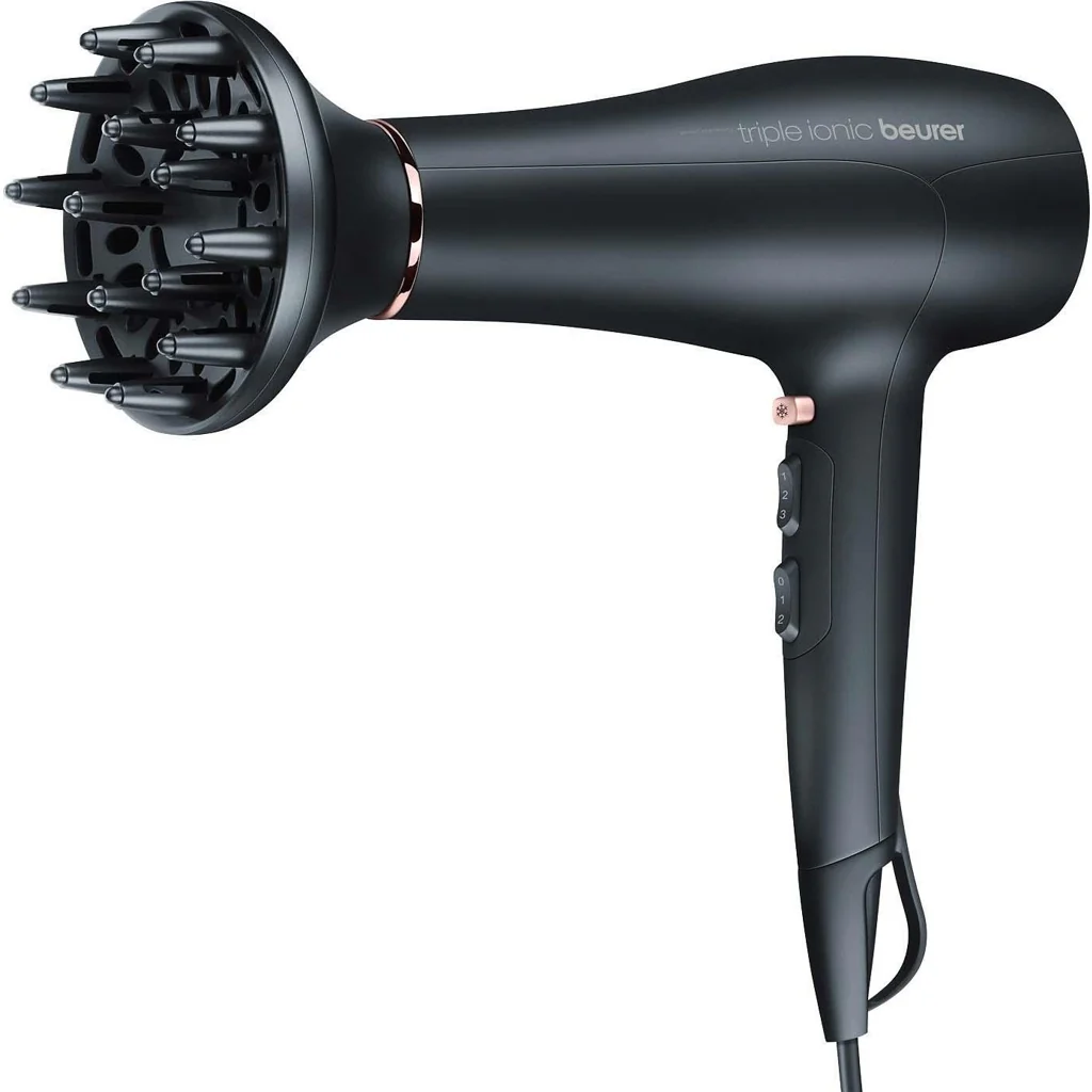 Beurer HC 50 Ionen Haartrockner 2200 Watt gegen statisches Aufladen, mit Stylingdüse - Image 2