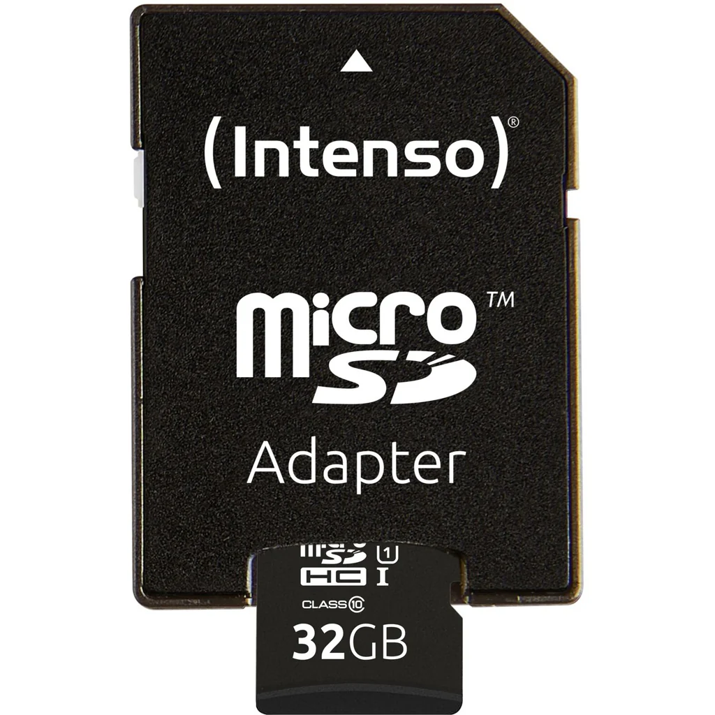 Intenso Micro SD Card Speicherkarte 32GB inkl. SD Adapter - Image 2