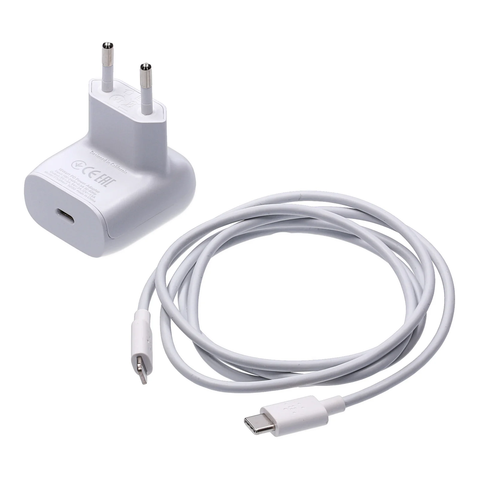 Belkin USB-C Wall Charger 18W weiß inkl. USB-C-Kabel mit Lightning Connector - Image 3