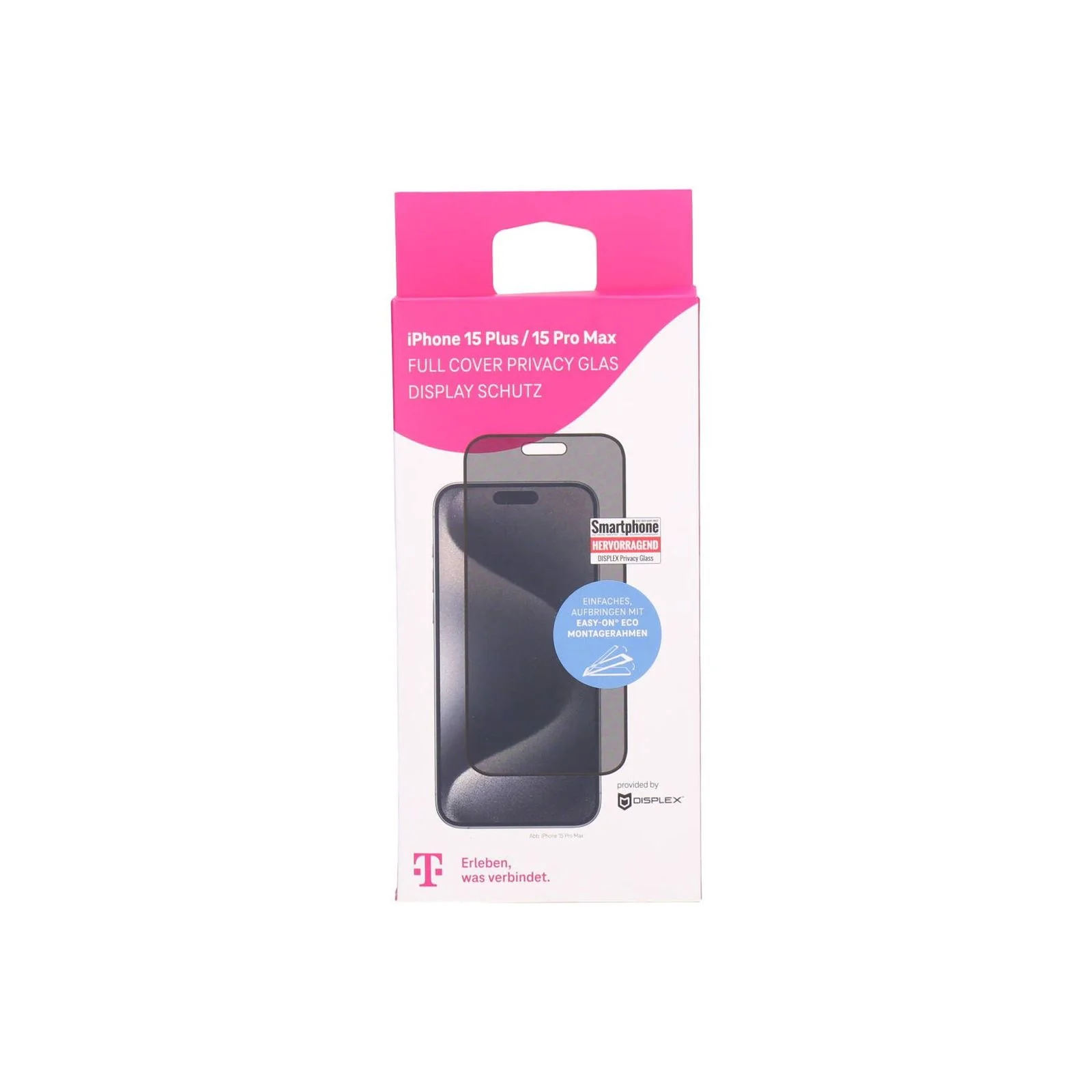 Displex Full Cover Privacy Glas iPhone 15 Plus - Image 2