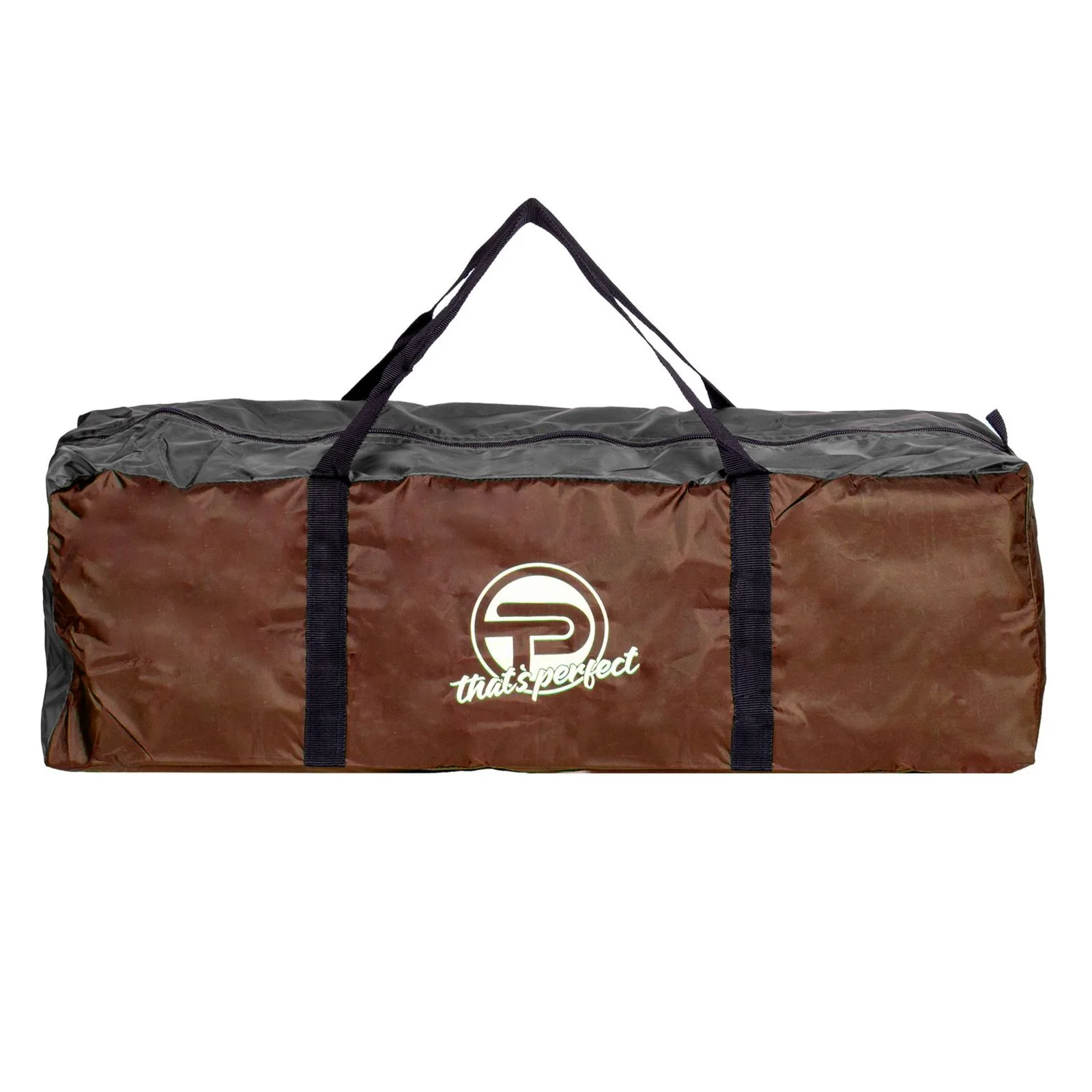 TP Campingzelt für 3-4 Personen, doppelwandig, wasserdicht, verdunkelter Innenraum Braun / Grau - Image 6