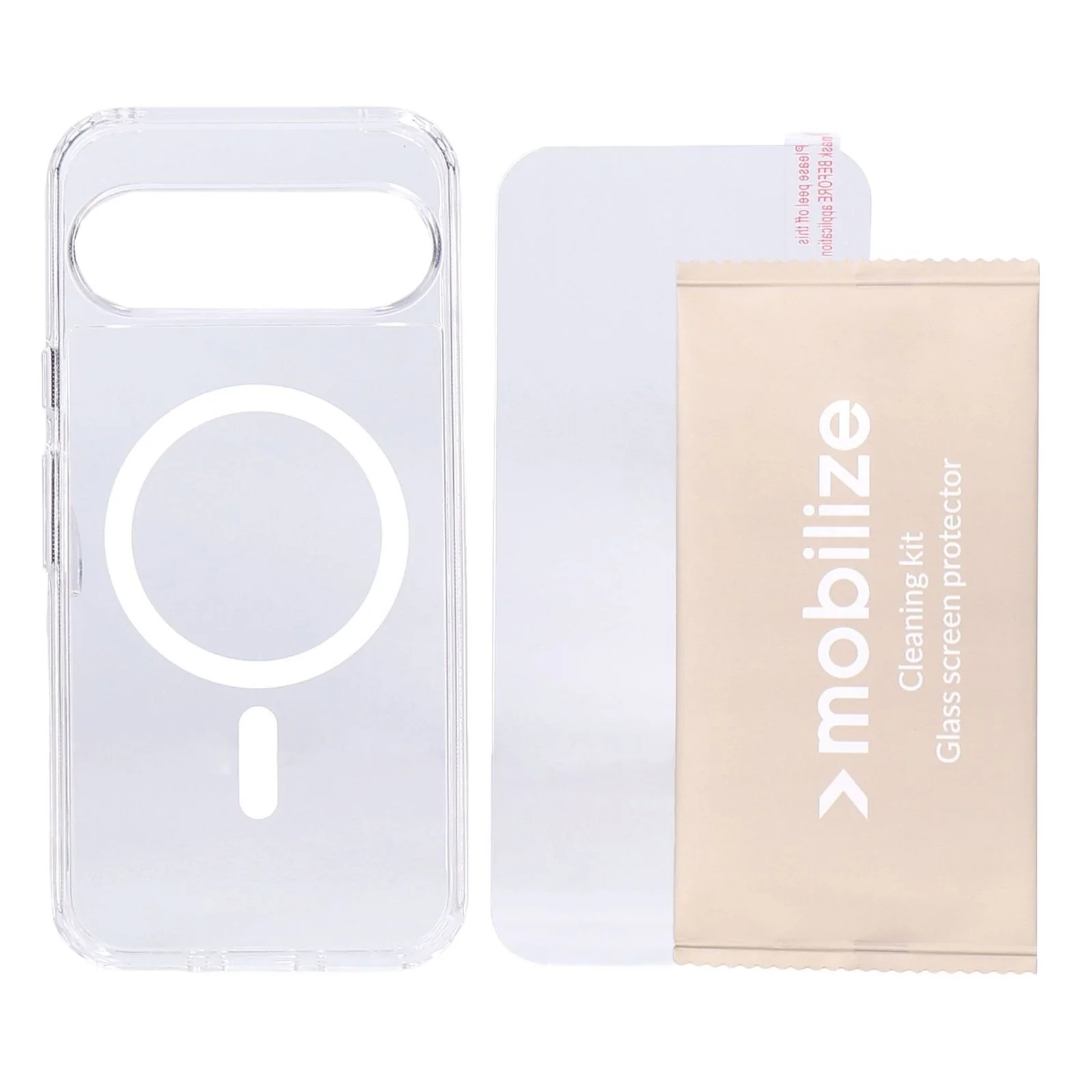 Mobilize Protection Pack passend für Google Pixel 9 Pro Clear Case und Displayschutz