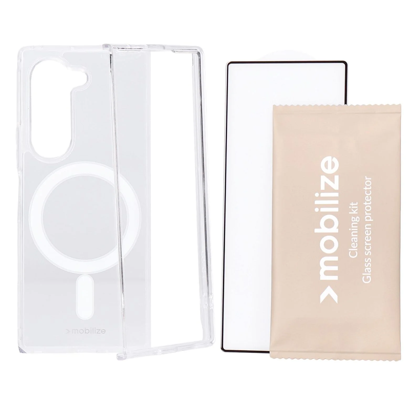 Mobilize Protection Pack passend für Samsung Z Fold6 Clear Case und Displayschutz