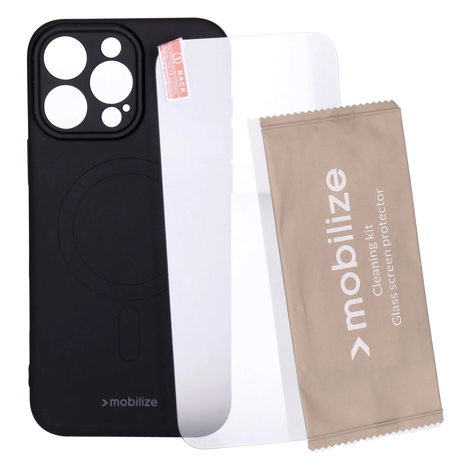 Mobilize Protection Pack passend für iPhone 16 Pro Max schwarz Case und Displayschutz