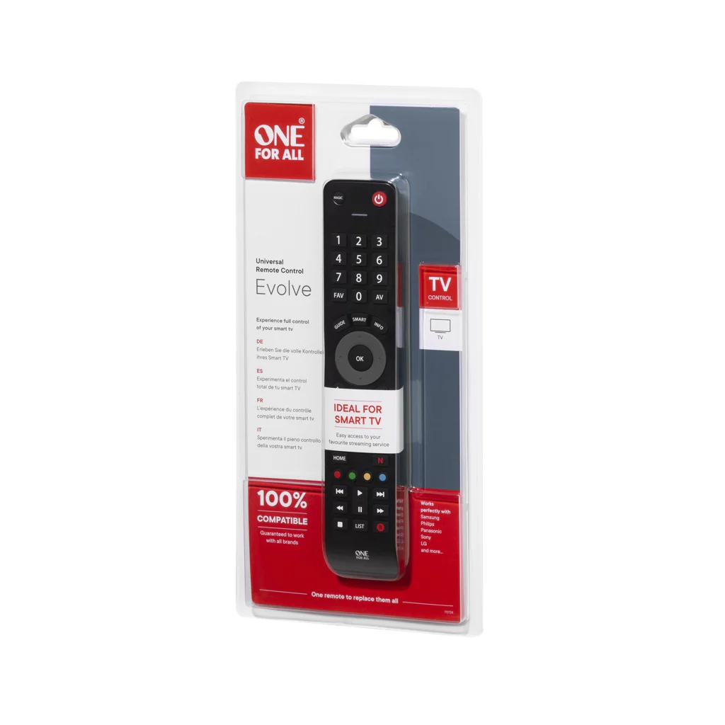 One For All Advanced Evolve TV Fernbedienung IR Wireless Drucktasten - Image 3