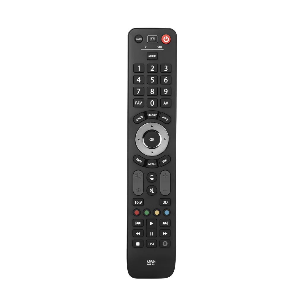 One For All Advanced Evolve 2 Fernbedienung IR Wireless TV, Beistellgerät Drucktasten