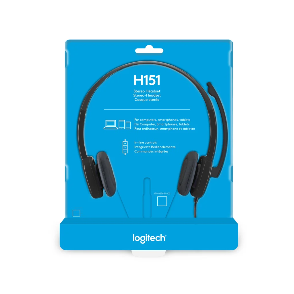 Logitech H151 Kopfhörer Verkabelt Kopfband Büro/Callcenter Schwarz - Image 7