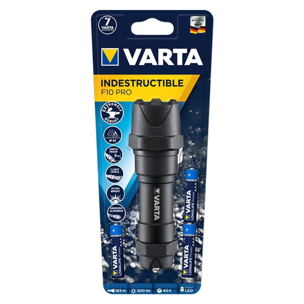 Varta INDESTRUCTIBLE F10 PRO Schwarz Hand- Blinklicht LED - Image 2