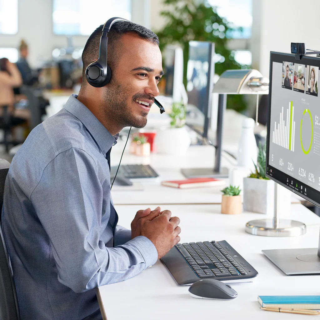 Logitech LGT-H390 USB-Computer-Headset Grafit - Image 9