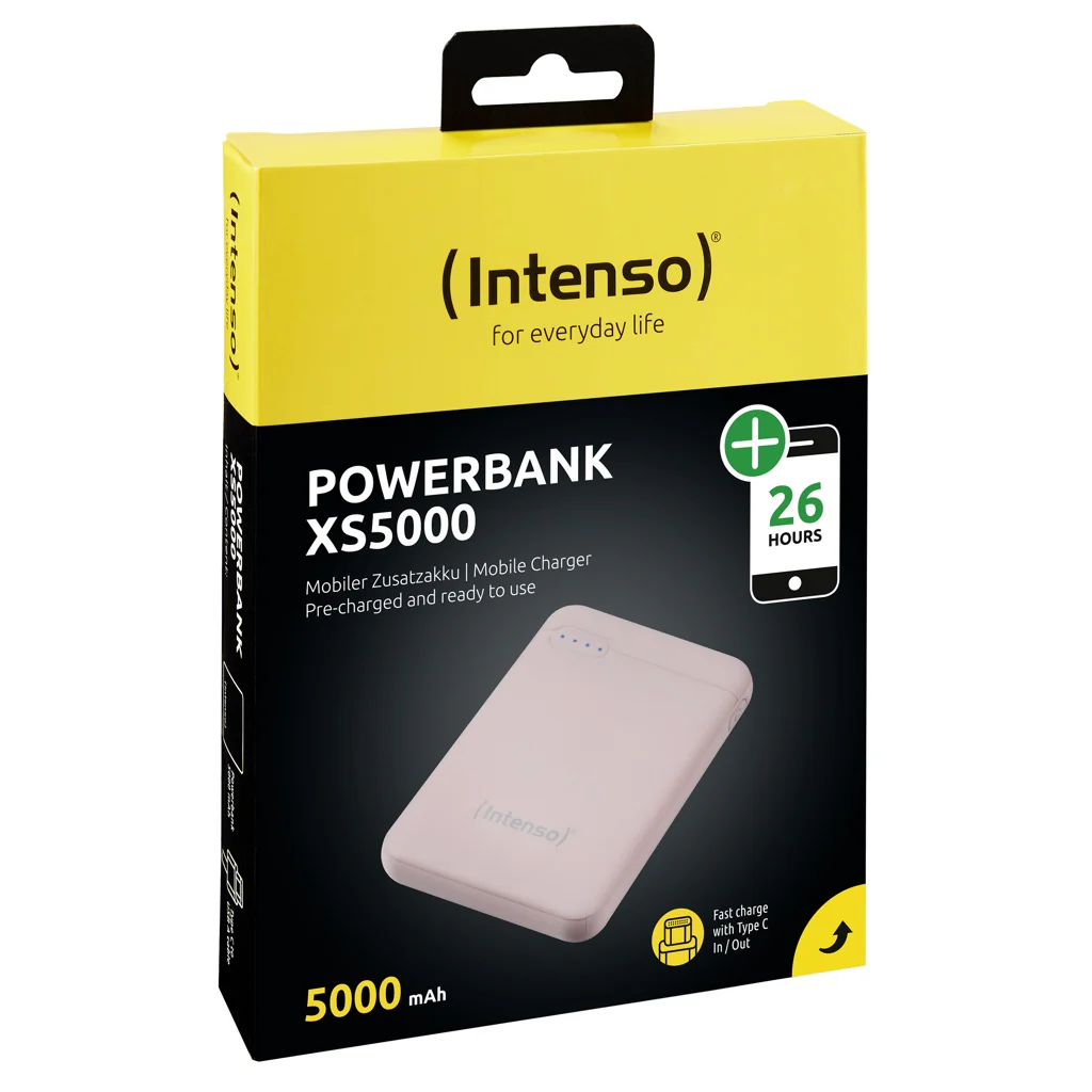 Intenso XS5000 Akkuladegerät Lithium Polymer (LiPo) 5000 mAh Rose - Image 2