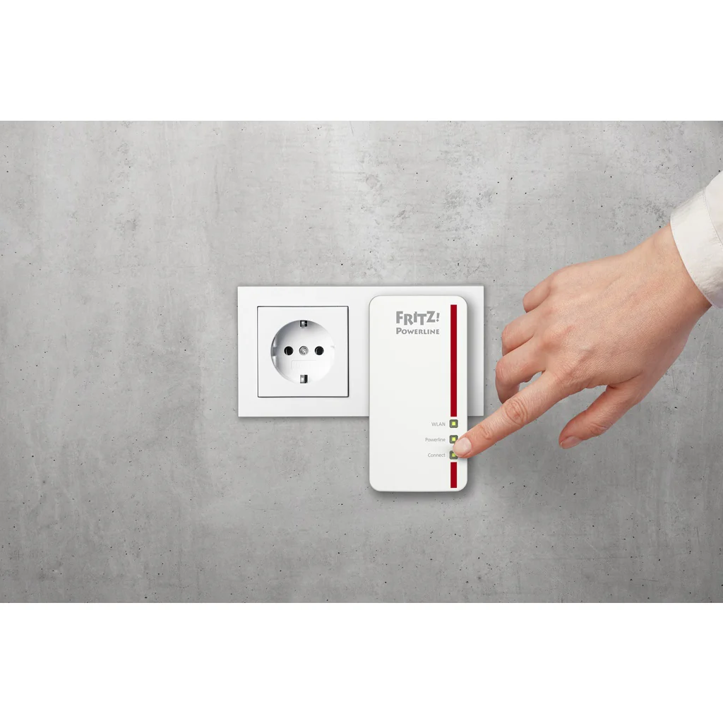 AVM FRITZ!Powerline 1260E WLAN Set 1200 Mbit/s Eingebauter Ethernet-Anschluss Weiß - Image 5
