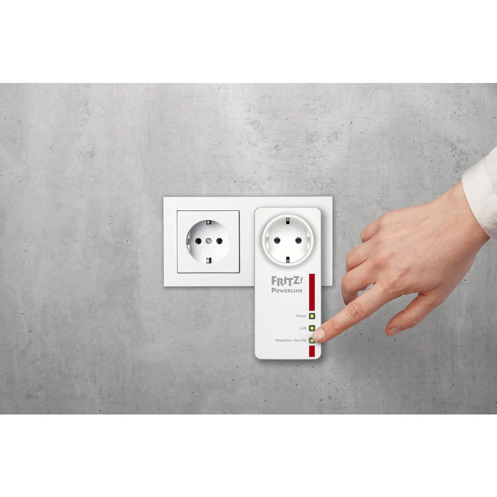 AVM FRITZ!Powerline 1220E 1200 Mbit/s Eingebauter Ethernet-Anschluss Weiß 2 Stück(e) - Image 5