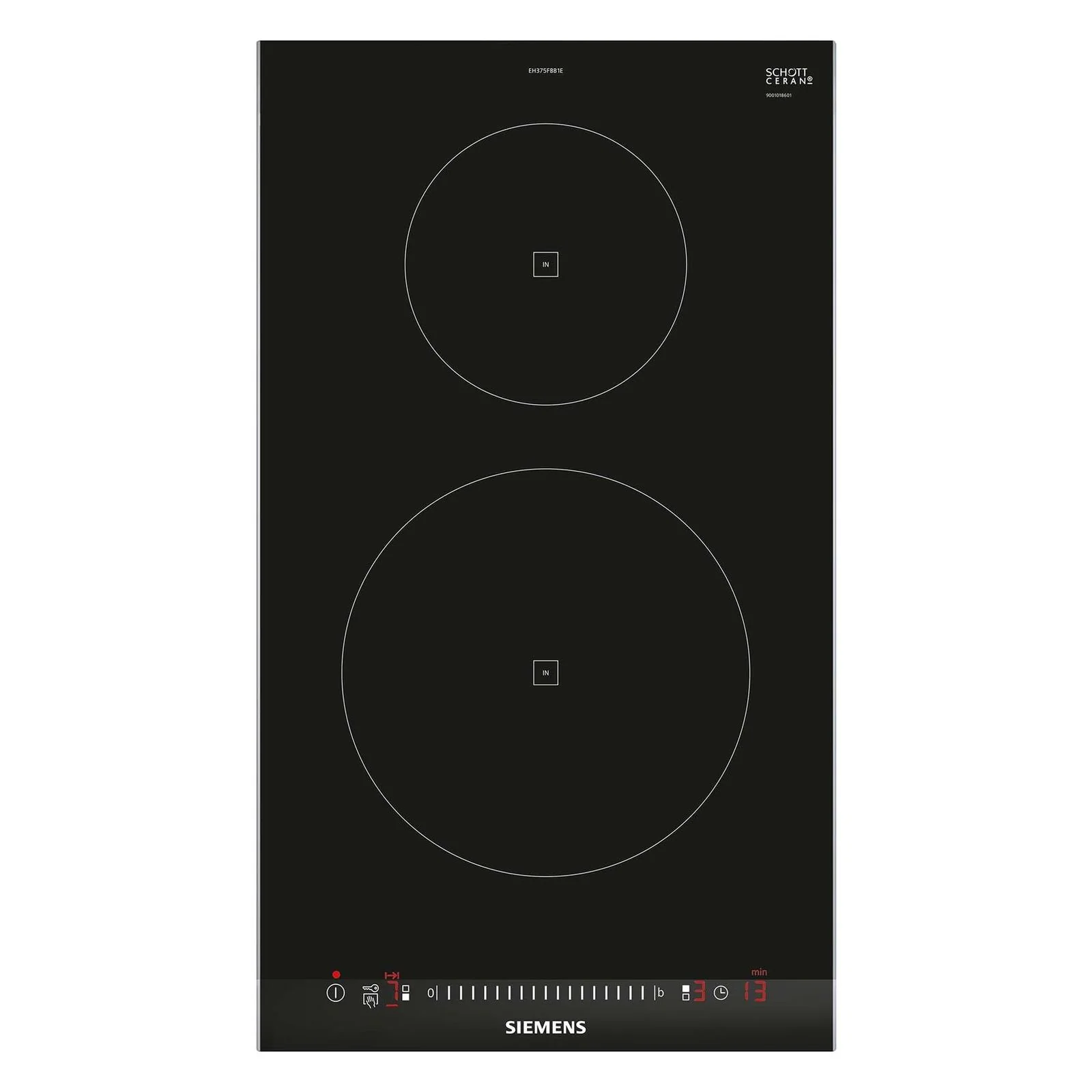 Siemens iQ100 EH375FBB1E Induktionskochfeld 2 Zone(n) Integriert schwarz
