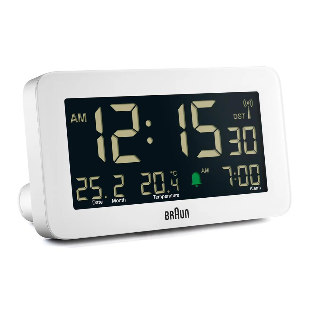 Braun BC10 Digitaler Wecker Weiß