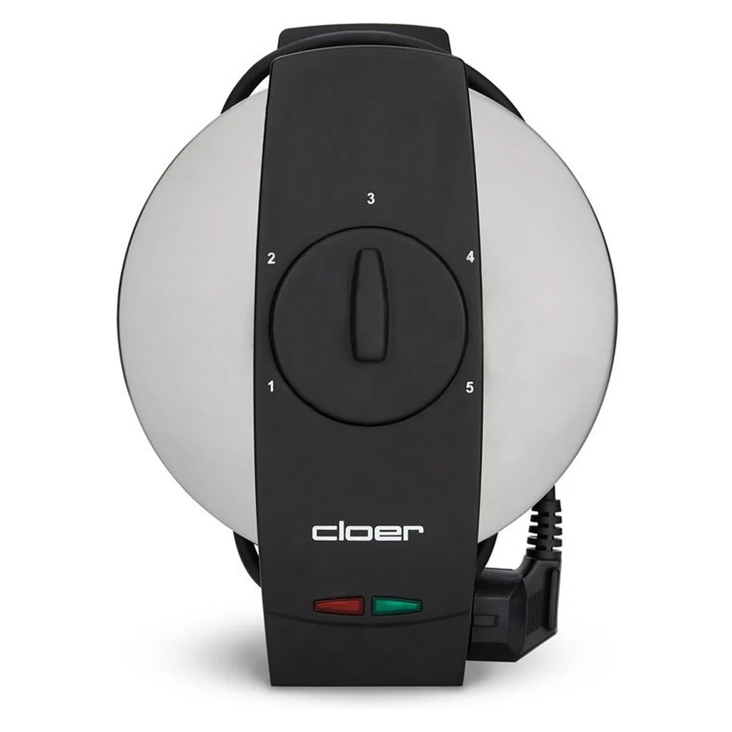 Cloer 1639SR 5 Waffel(n) Schwarz, Edelstahl - Image 5