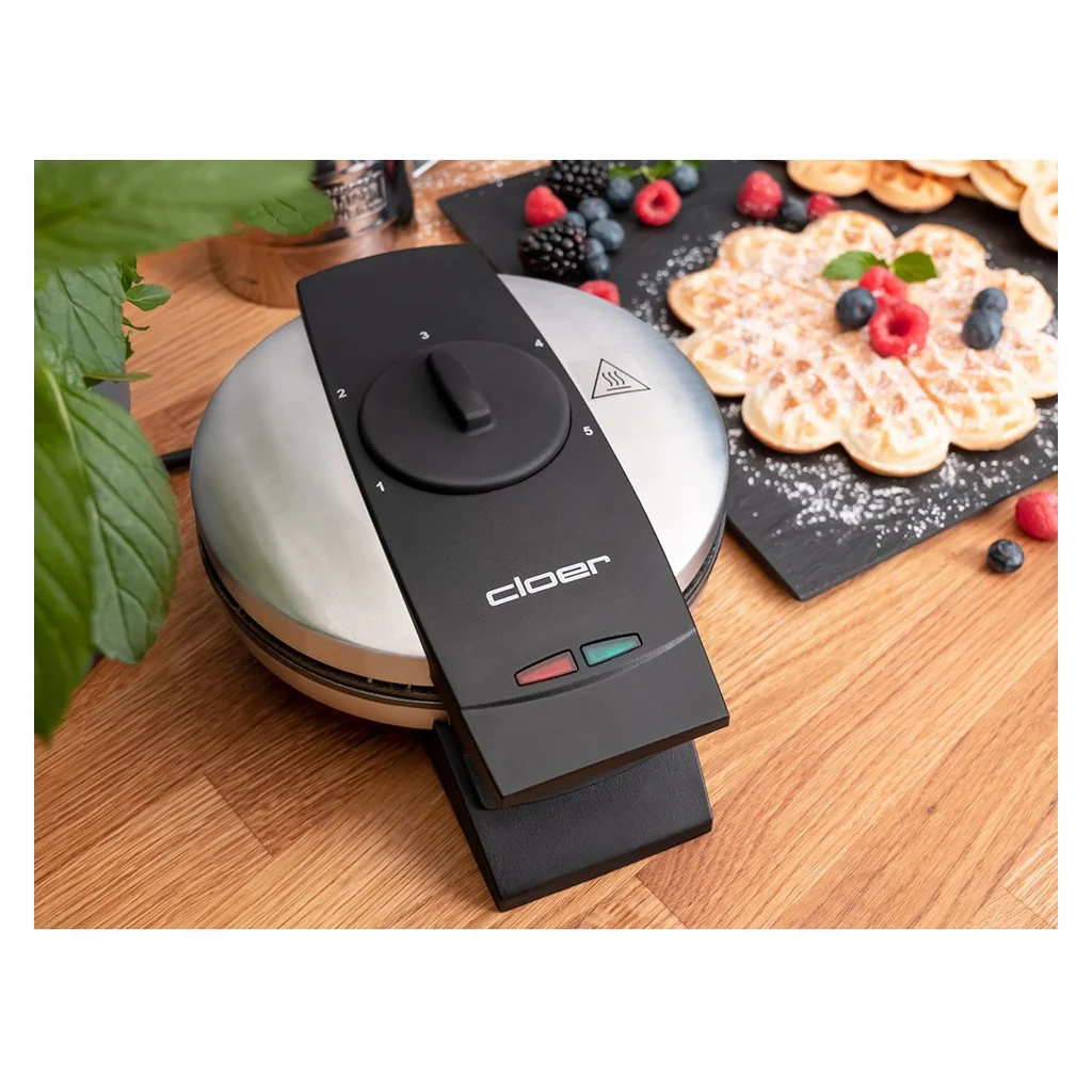 Cloer 1639SR 5 Waffel(n) Schwarz, Edelstahl - Image 8