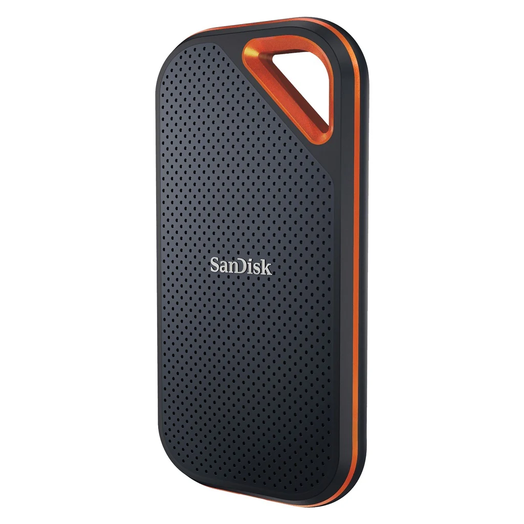 SanDisk Extreme PRO Portable SSD V2 4TB USB Typ-C Gen 2 (3.1 Gen 2) Schwarz, Orange