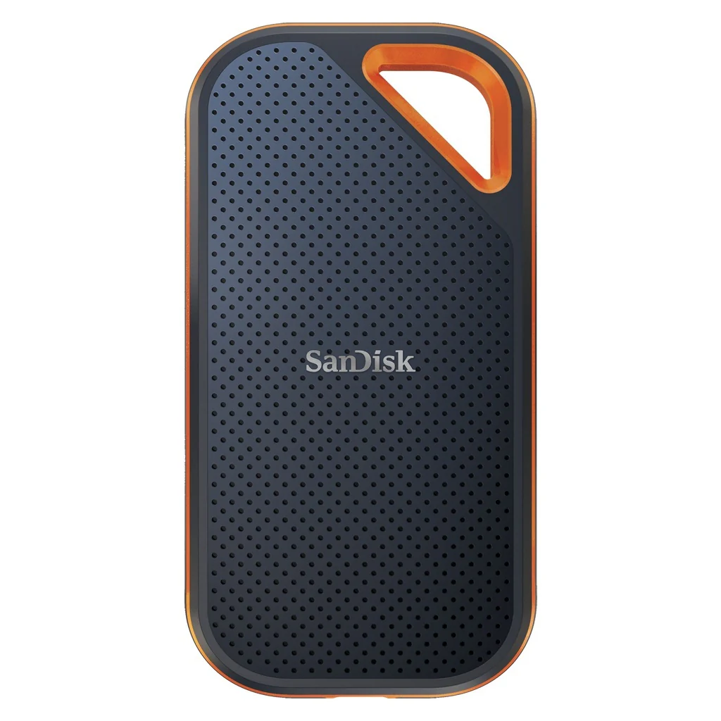SanDisk Extreme PRO Portable SSD V2 4TB USB Typ-C Gen 2 (3.1 Gen 2) Schwarz, Orange - Image 2