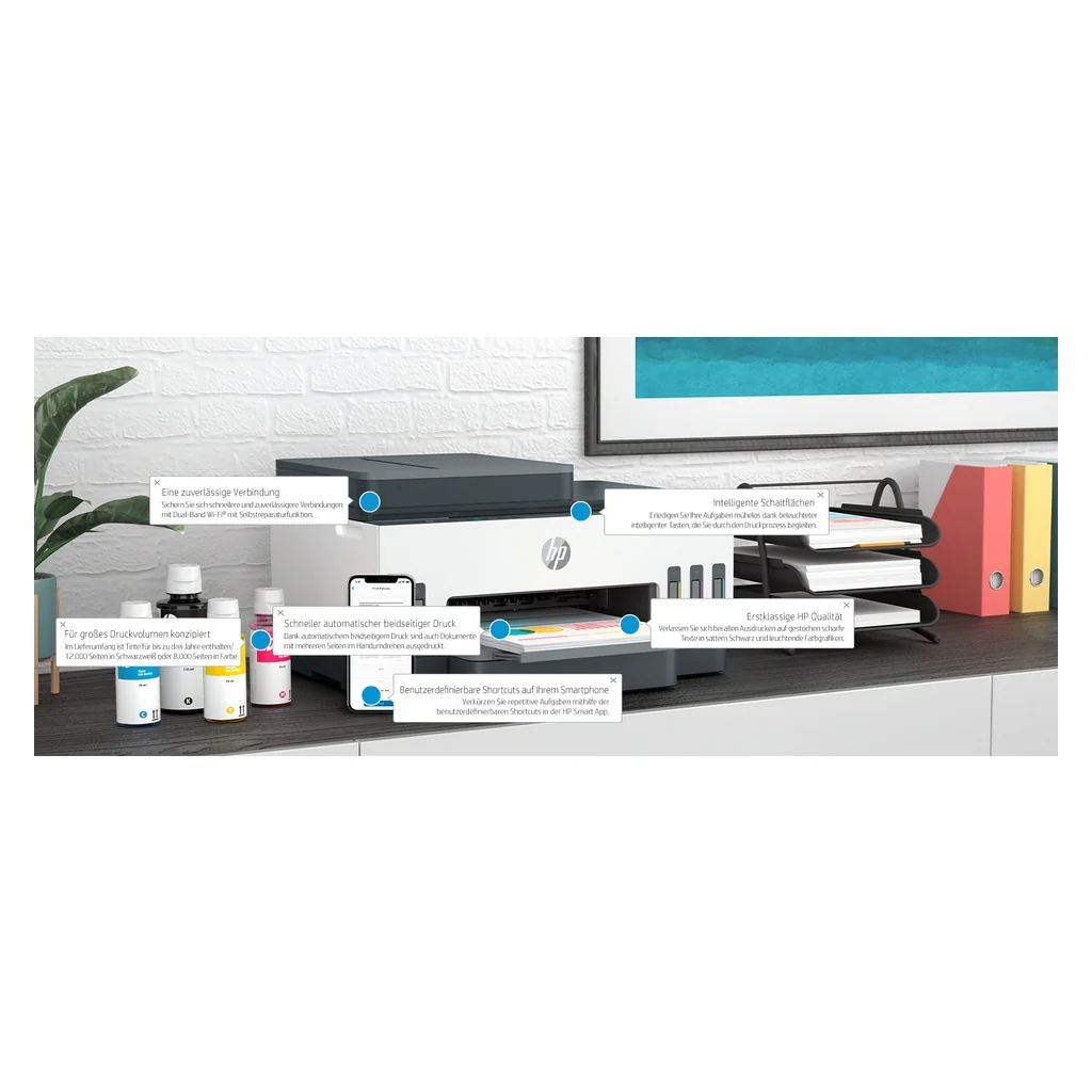 HP Smart Tank 7305 All-in-One, Drucken, Scannen, Kopieren, ADF, Wireless, Automatische - Image 10