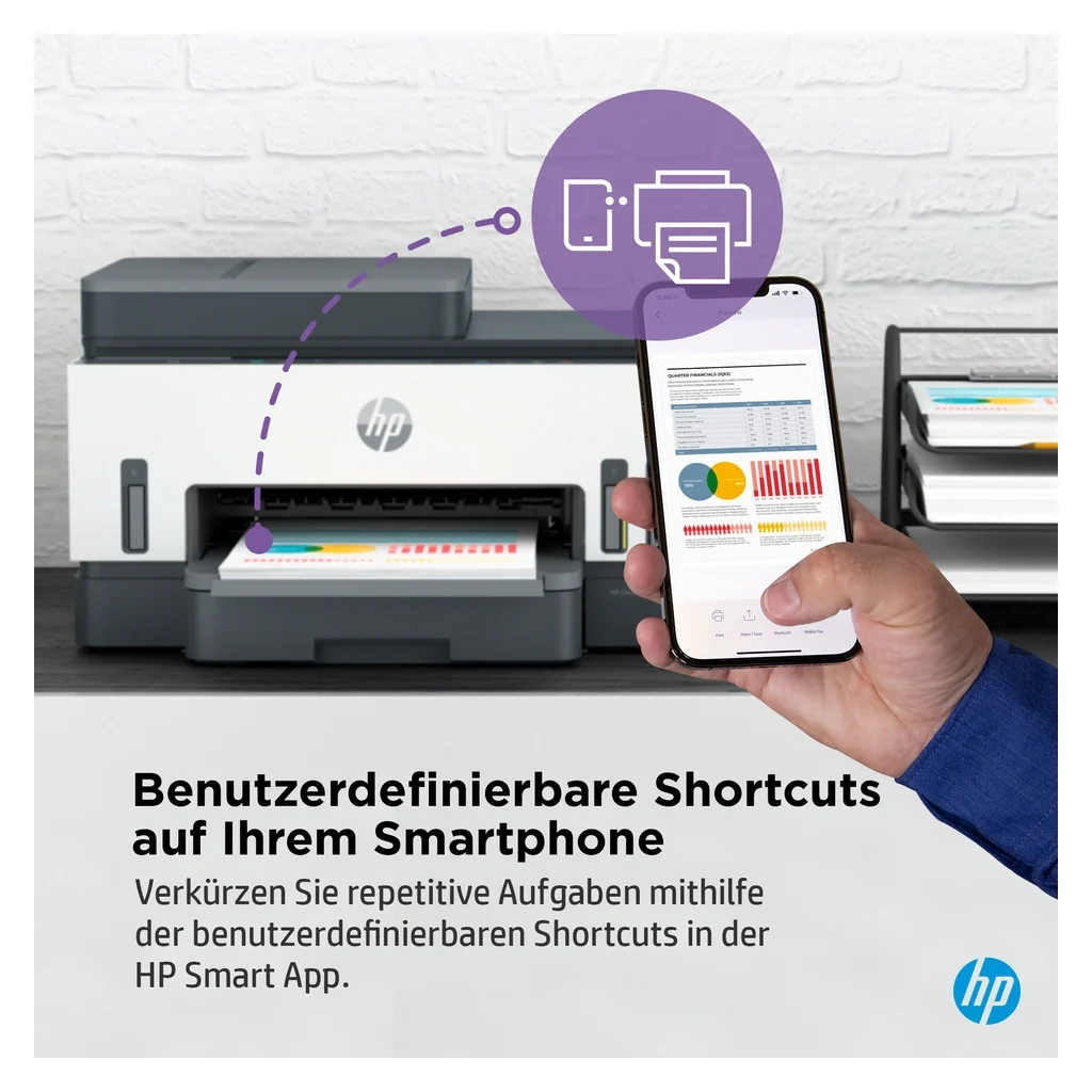 HP Smart Tank 7305 All-in-One, Drucken, Scannen, Kopieren, ADF, Wireless, Automatische - Image 8