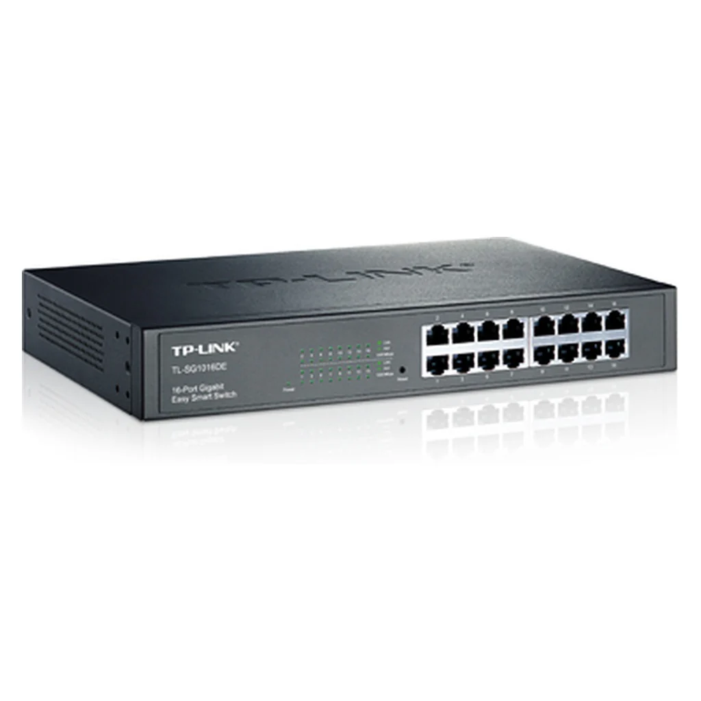 TP-Link TL-SG1016DE Managed L2 Gigabit Ethernet (10/100/1000) 1U Schwarz - Image 2