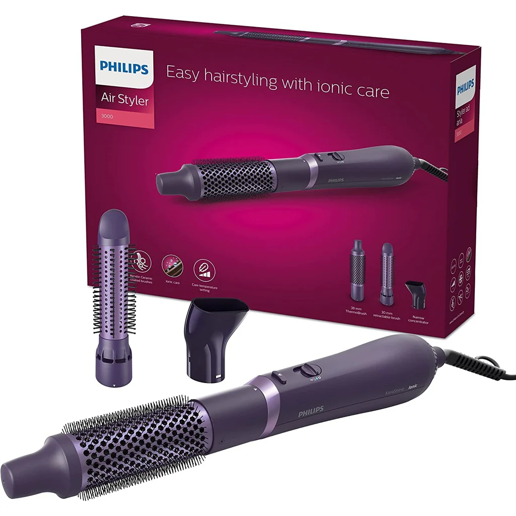 Philips 3000 Series BHA305/00 AirStyler Warmluftbürste 800W Violett