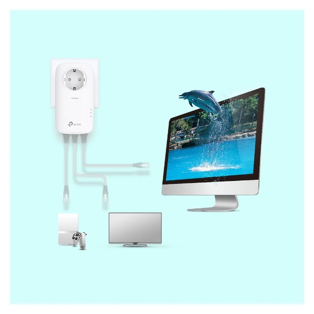 TP-Link TL-PA8033P KIT PowerLine Netzwerkadapter 1300 Mbit/s Eingebauter Ethernet-Anschluss Weiß - Image 3
