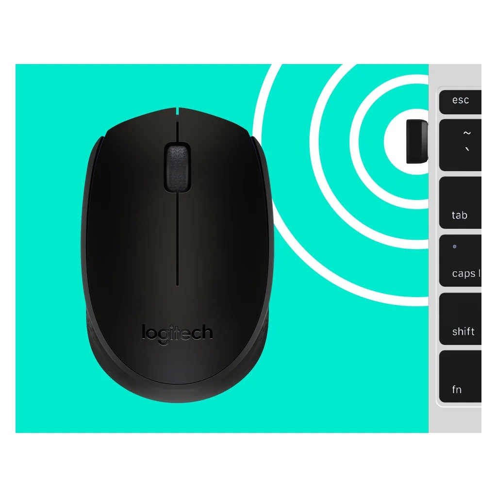 Logitech M171 Black-K Maus Beidhändig RF Wireless Optisch 1000 DPI - Image 6