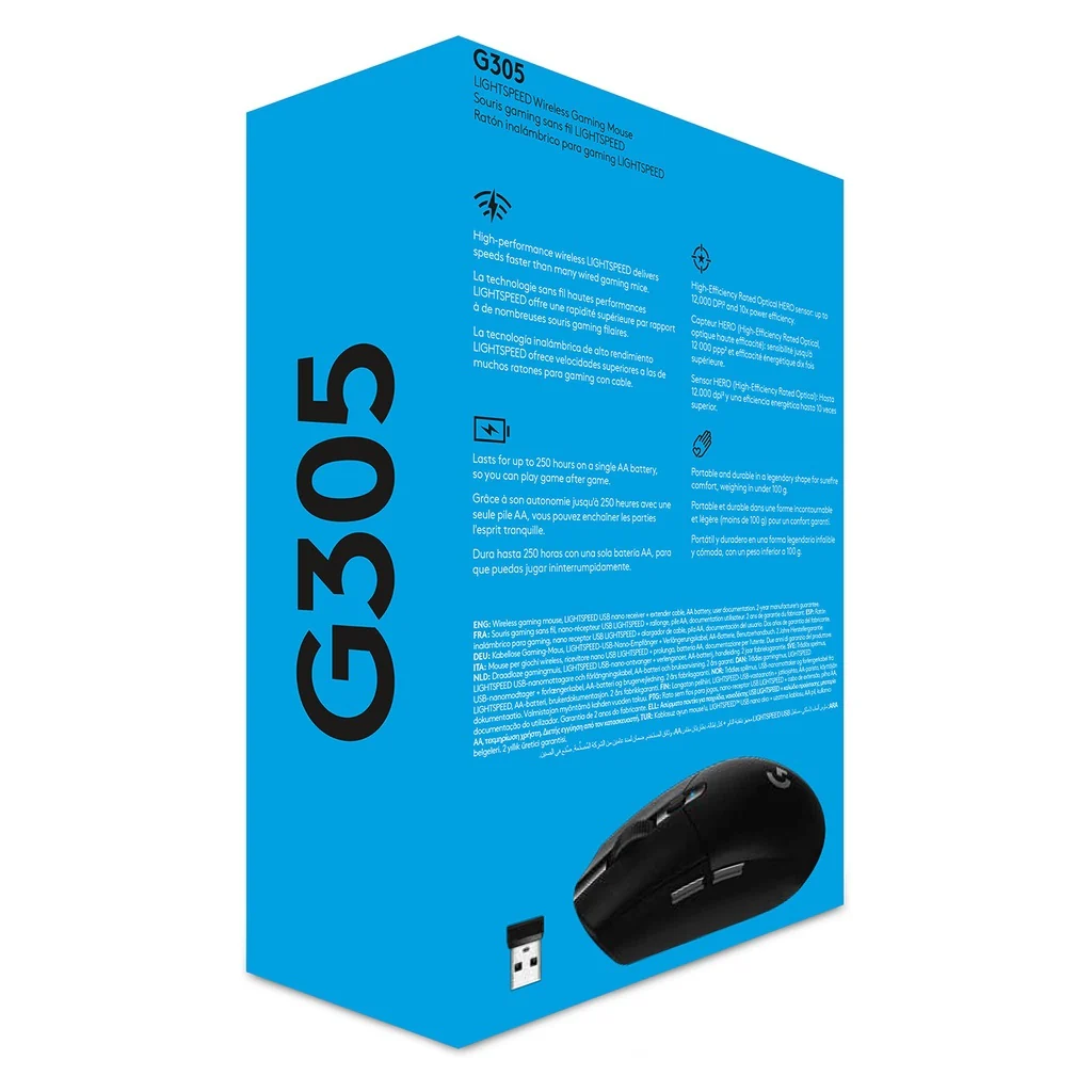 Logitech G G305 Maus rechts RF Wireless + Bluetooth Optisch 12000 DPI - Image 9